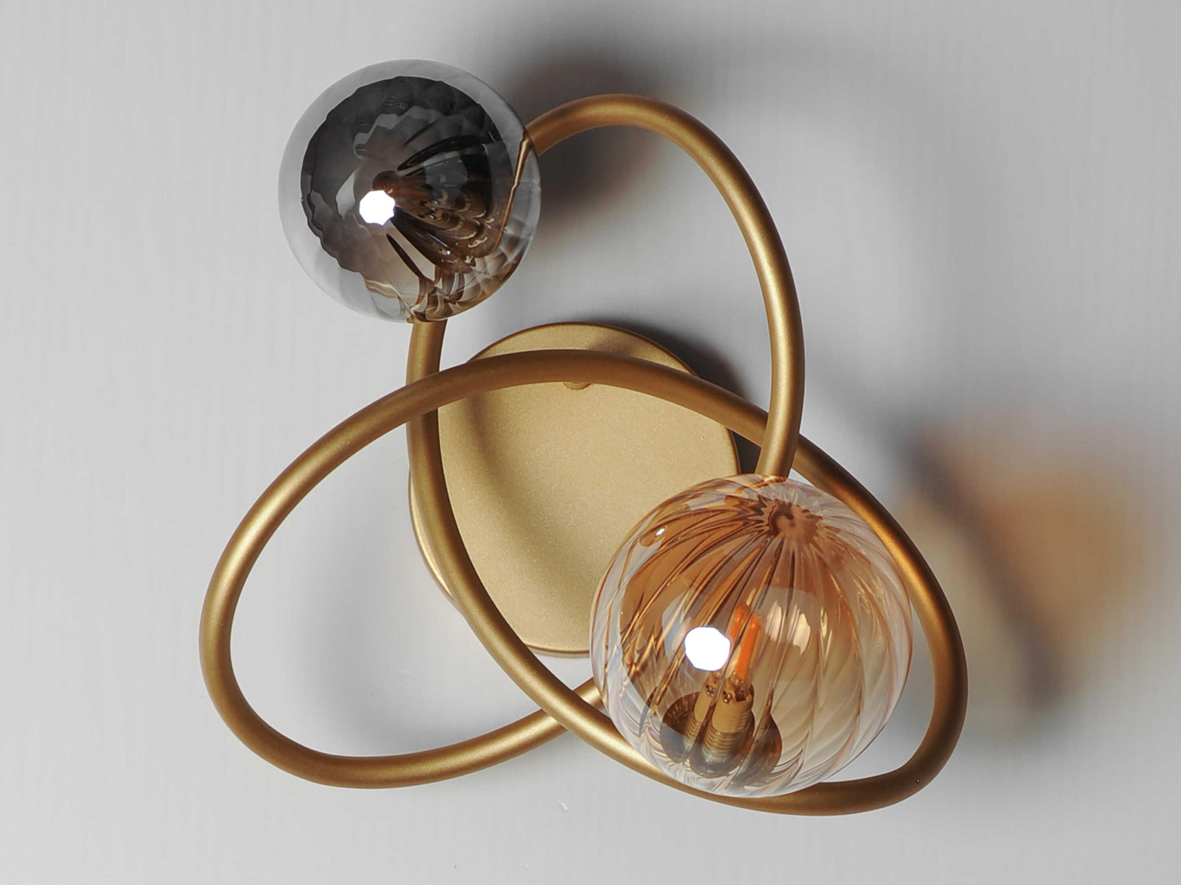ET2 Planetary 2-Light Gold Wall Sconce