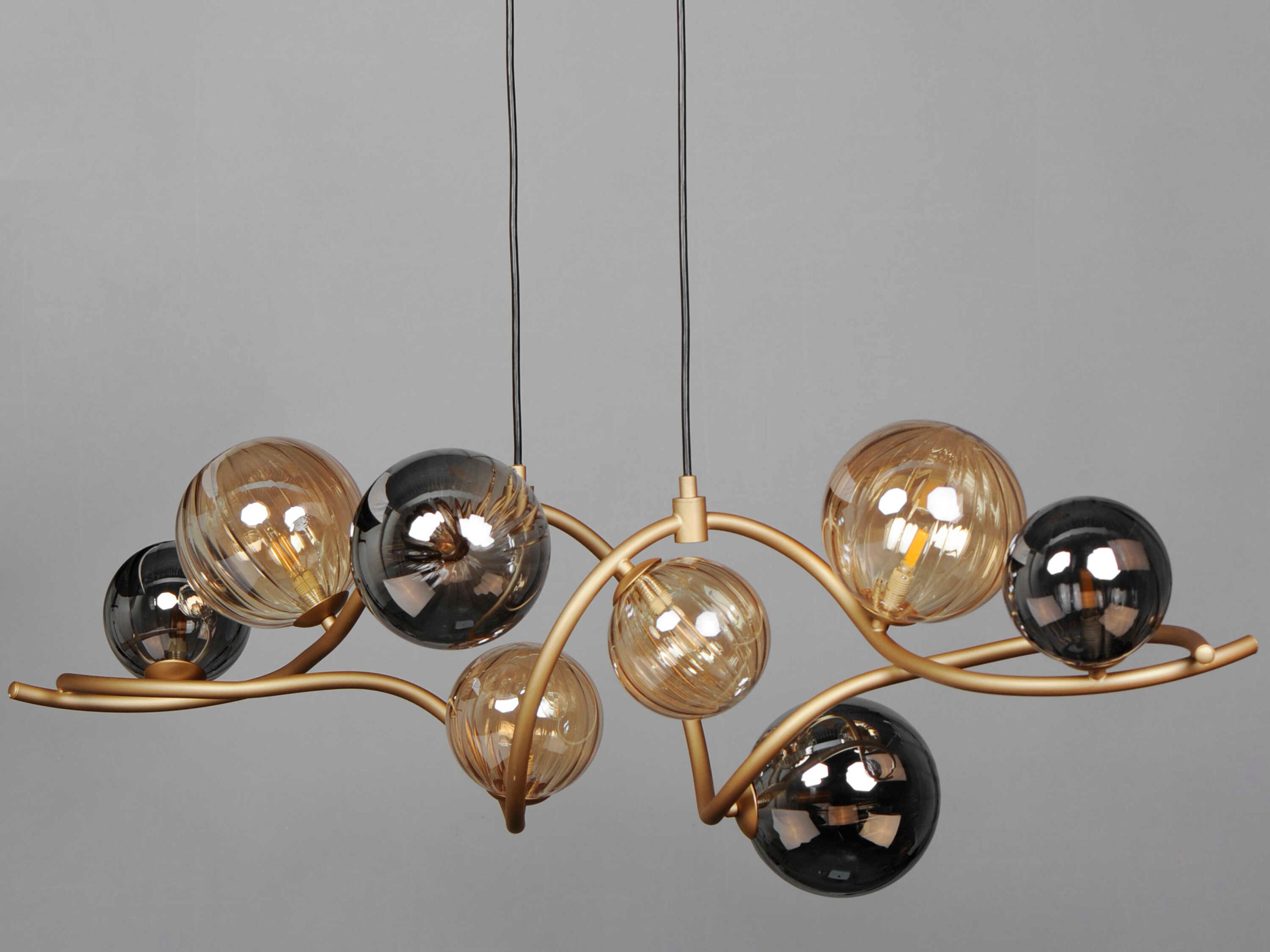ET2 Planetary 8-Light Gold Globe Island Pendant