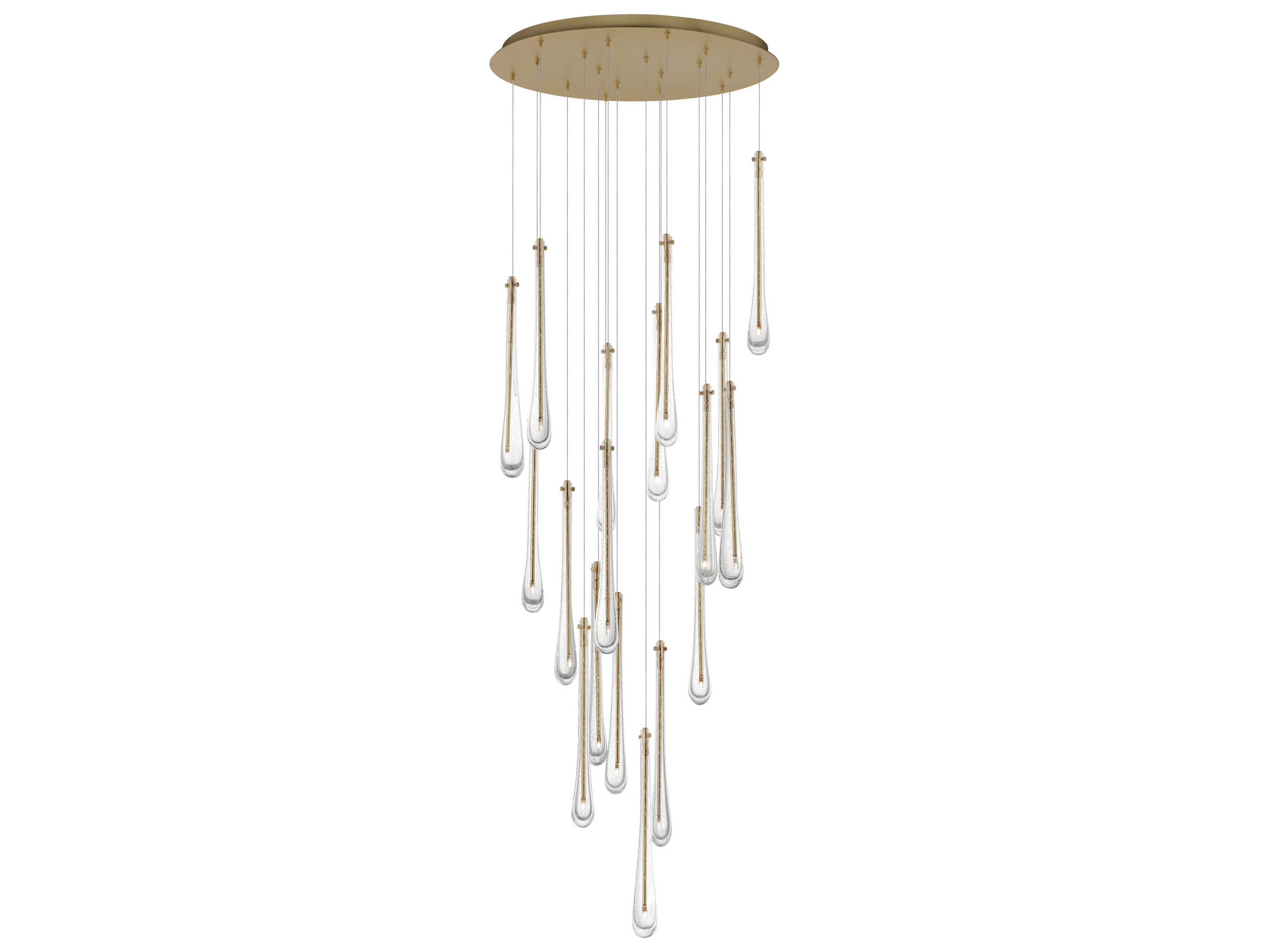 Stillo LED Multi-Light Pendant in Gold