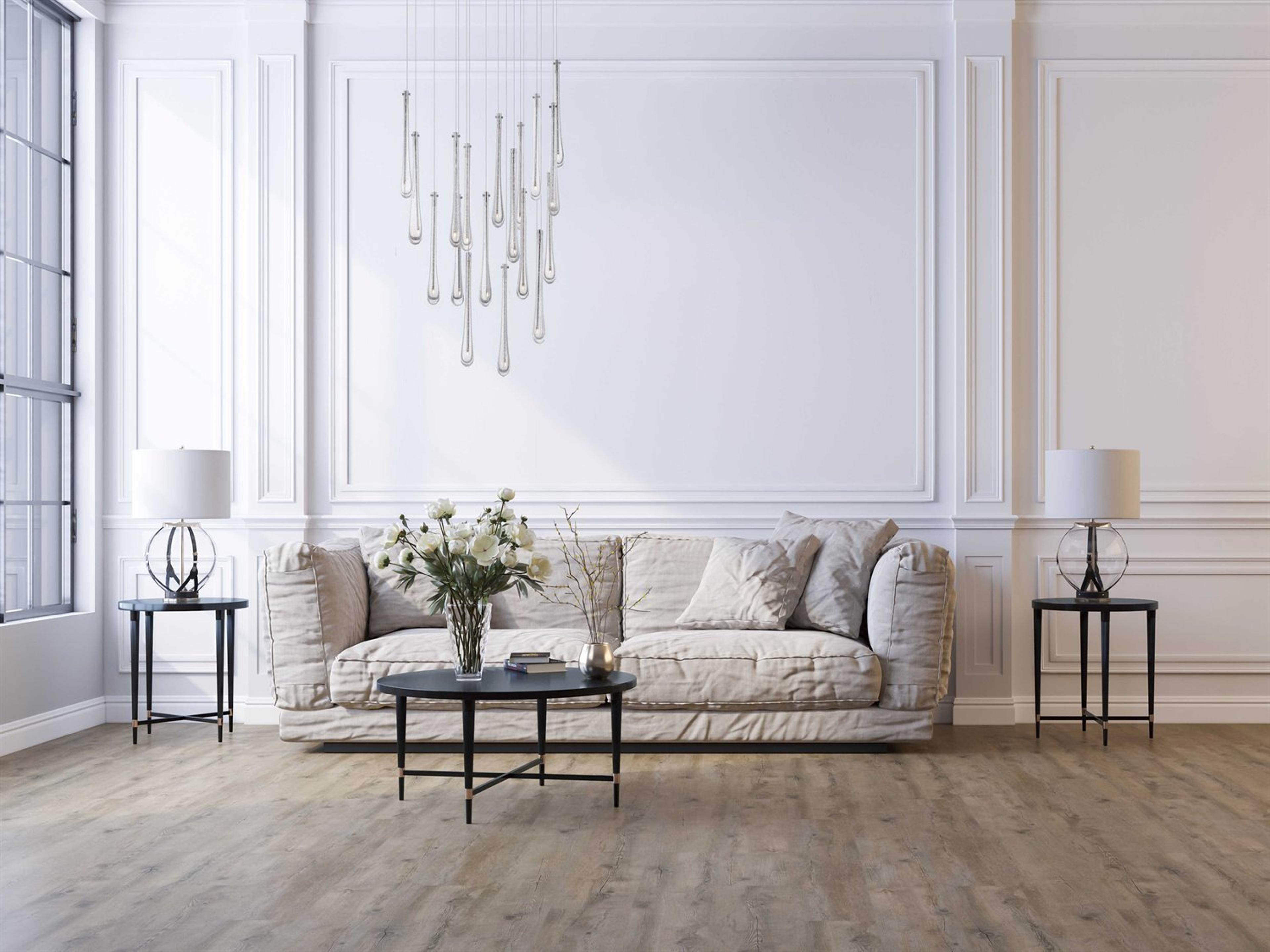 ET2 Stillo 18-Light8-Light Satin Nickel Crystal Glass Pendant