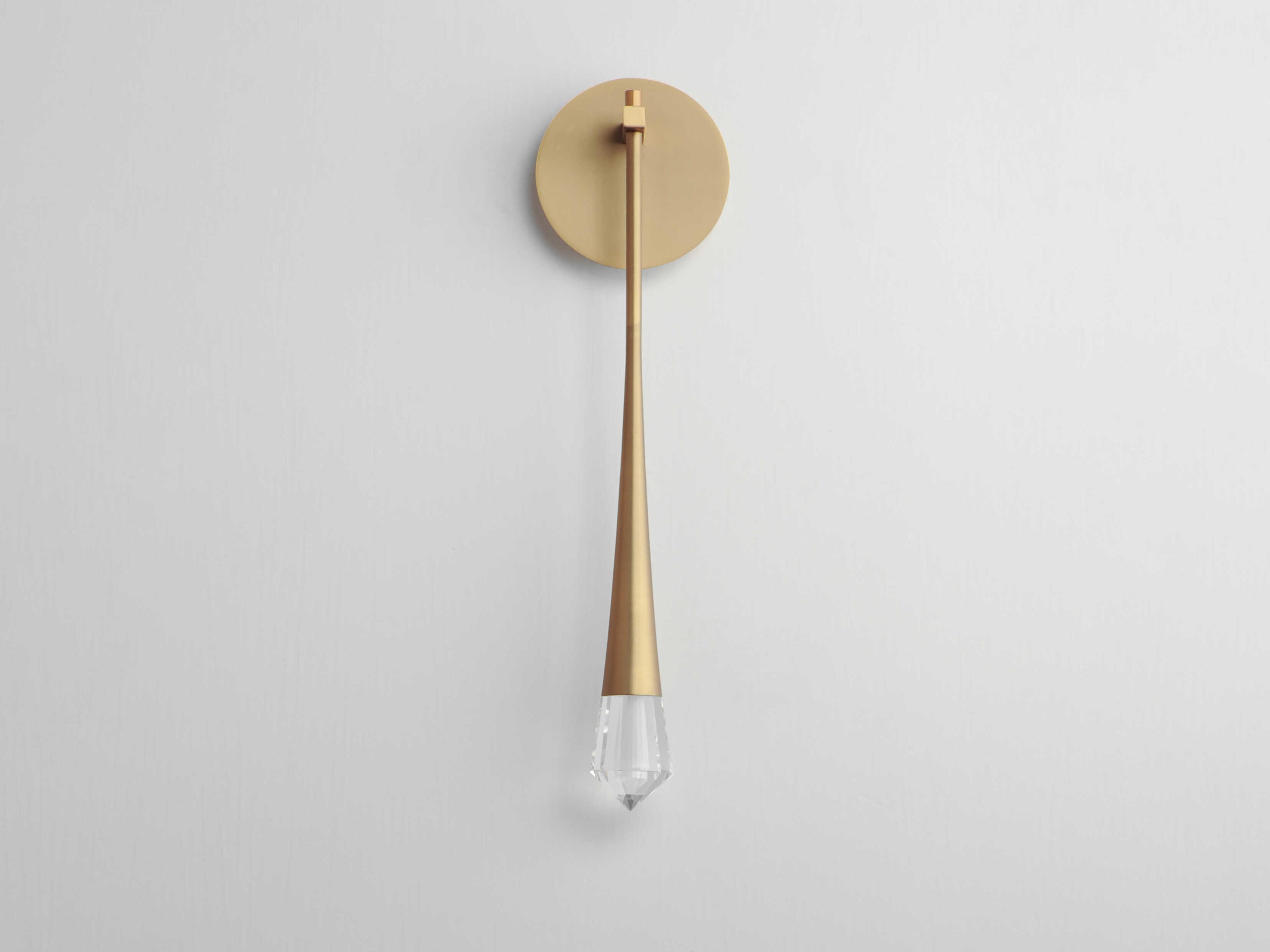 ET2 Pierce 1-Light Gold Crystal LED Wall Sconce