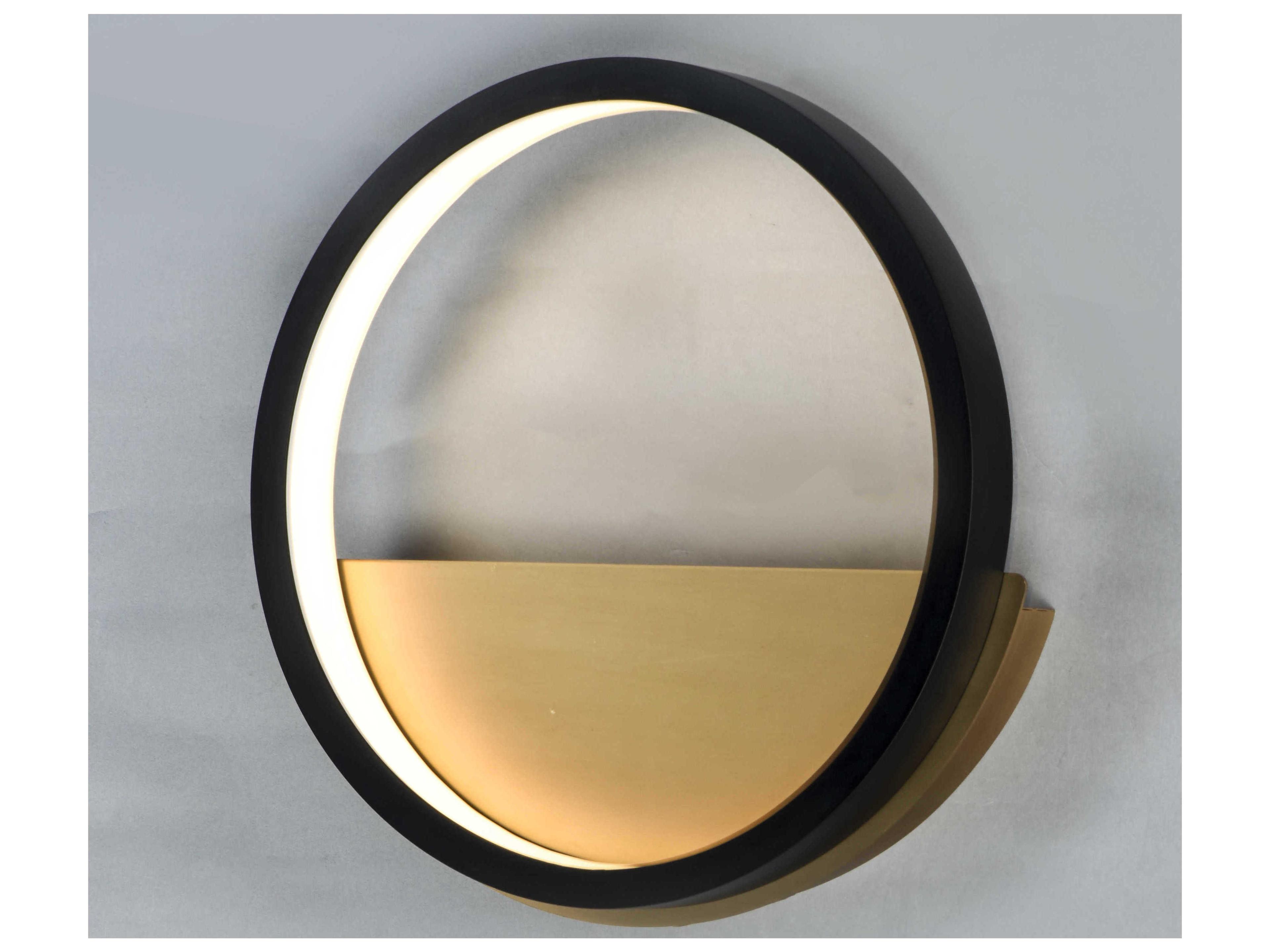 ET2 Hoopla 1-Light Black Gold LED Wall Sconce