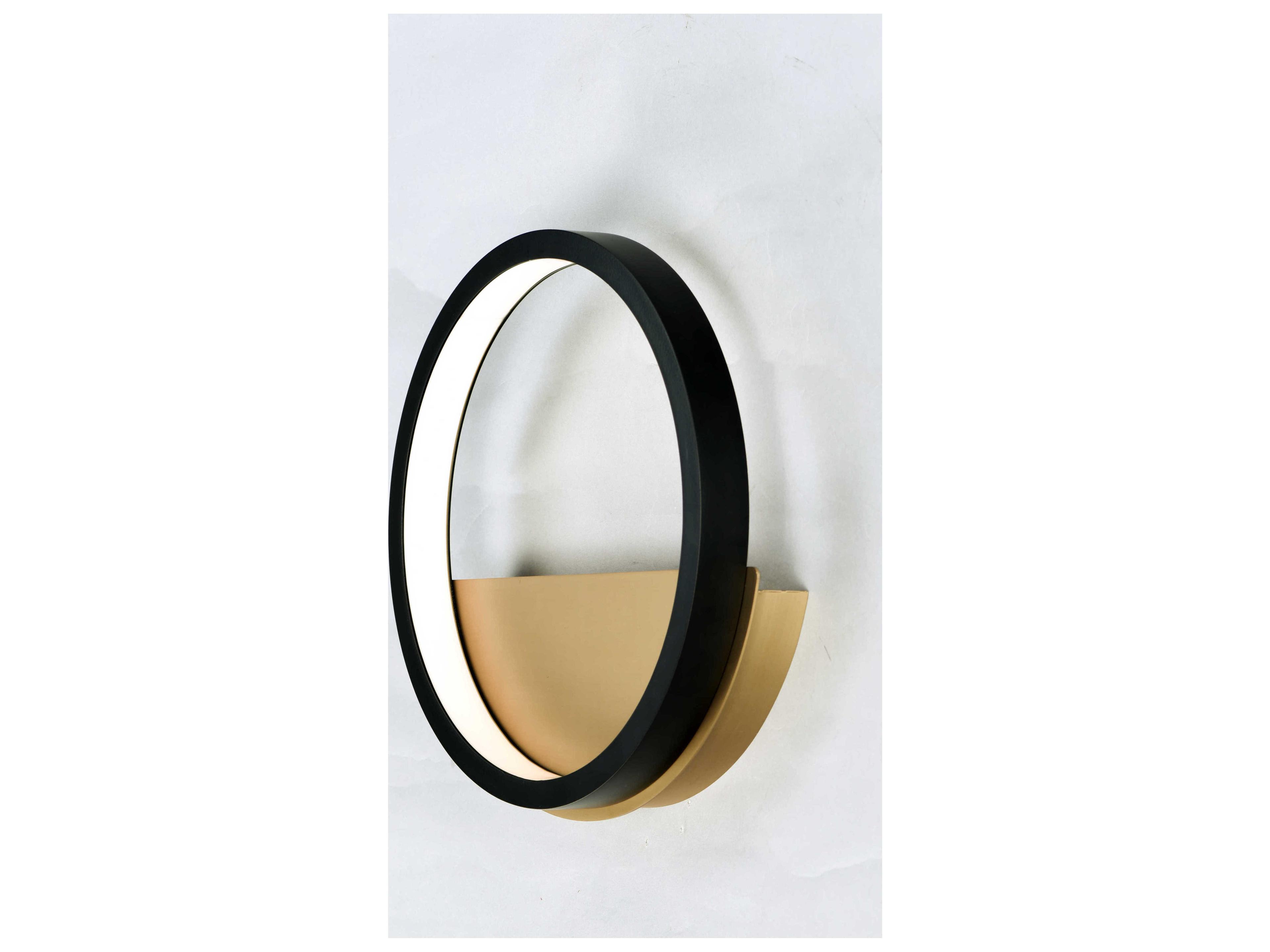 ET2 Hoopla 1-Light Black Gold LED Wall Sconce