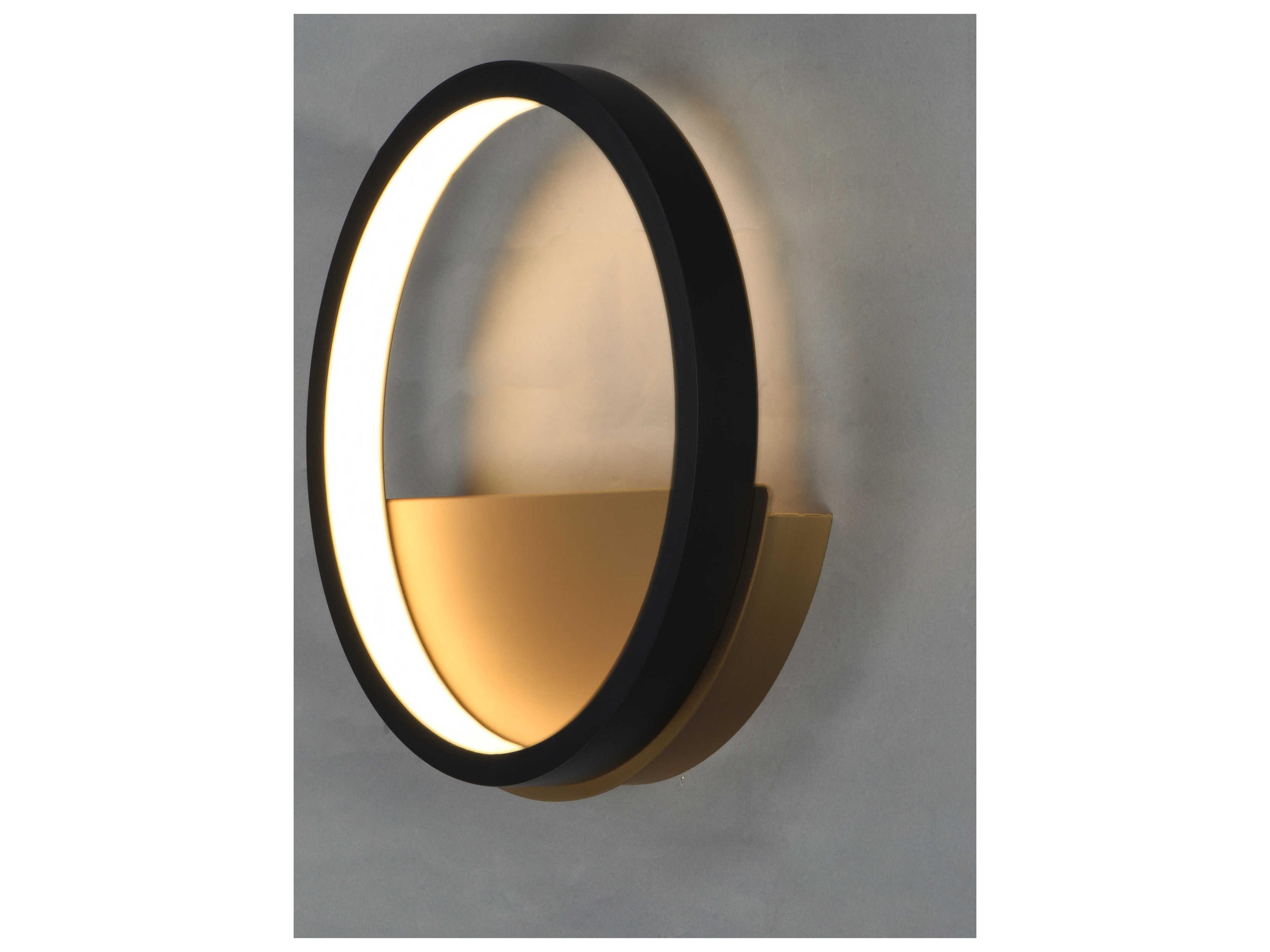 ET2 Hoopla 1-Light Black Gold LED Wall Sconce