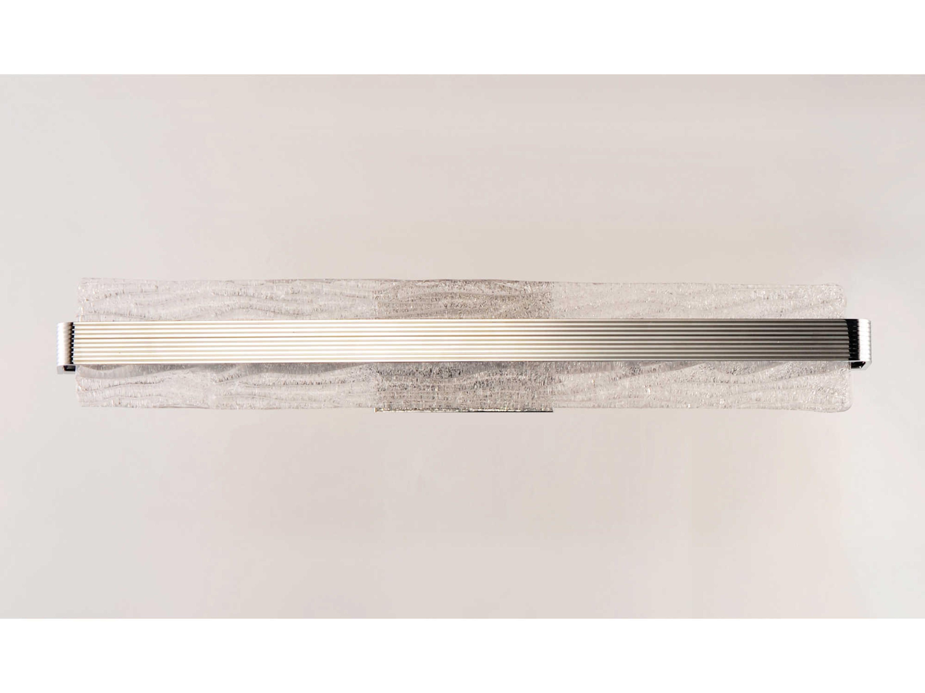 ET2 Ripple 1-Light Polished Chrome Glass LED Vanity Light