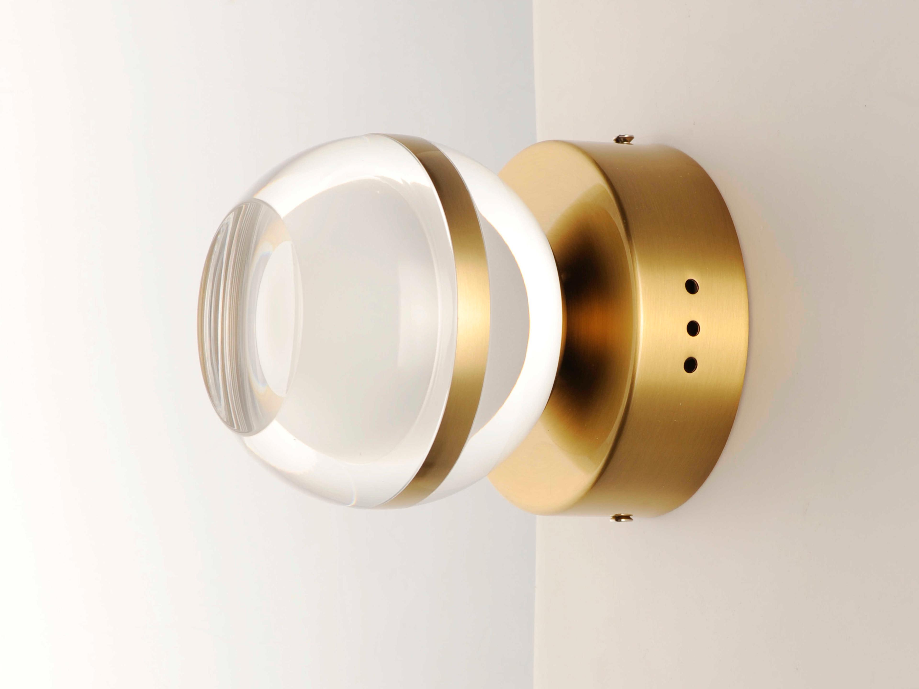ET2 1-Light Natural Aged Brass LED Wall Sconce