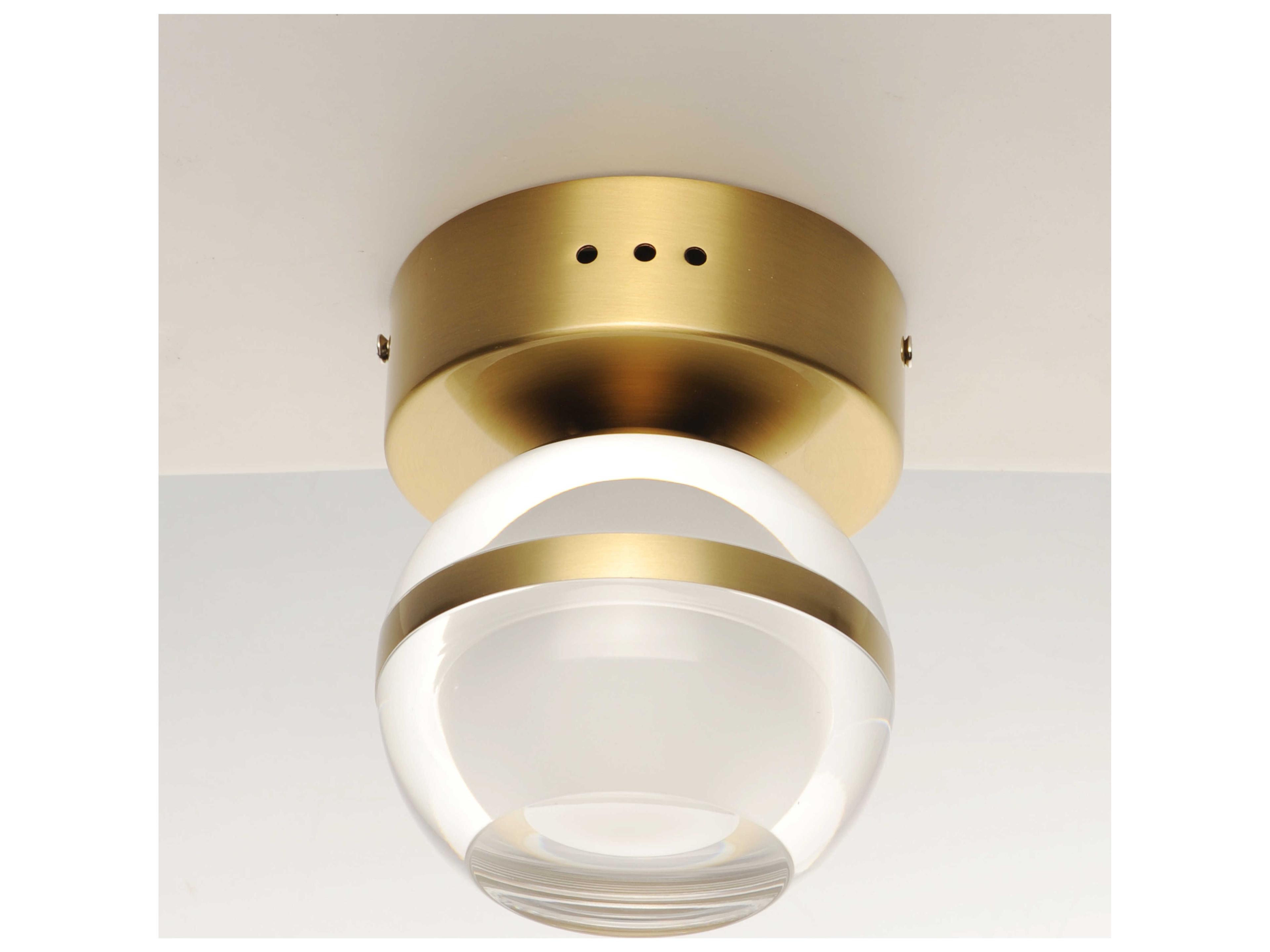 ET2 1-Light Natural Aged Brass LED Wall Sconce