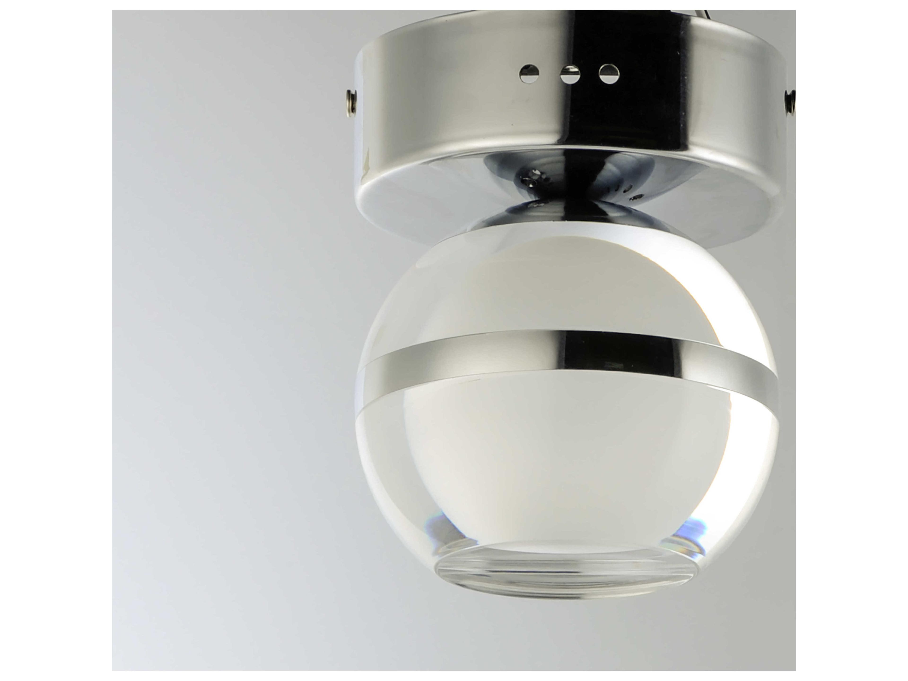 ET2 1-Light Polished Chrome LED Globe Flush Mount