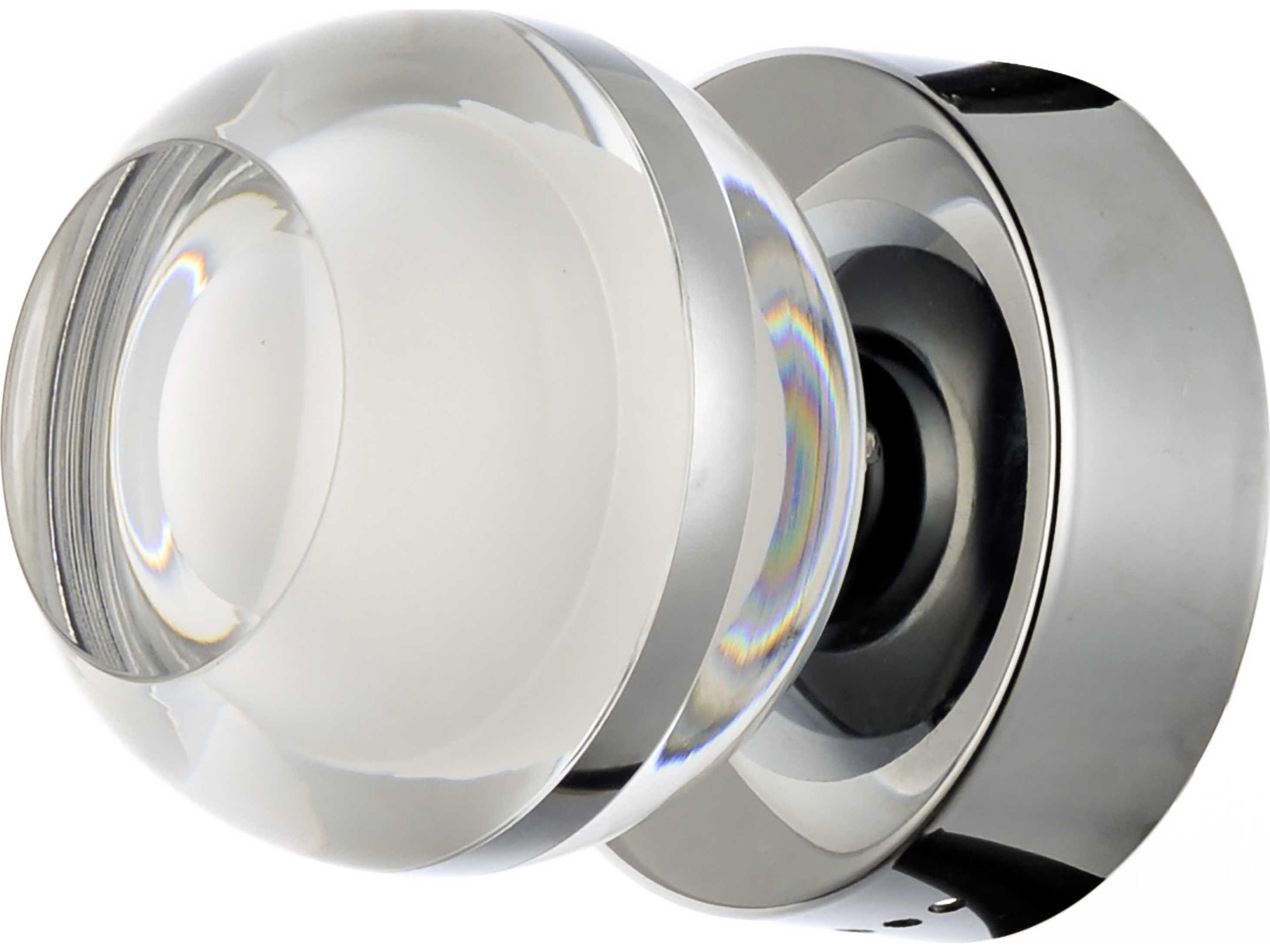 ET2 1-Light Polished Chrome LED Globe Flush Mount