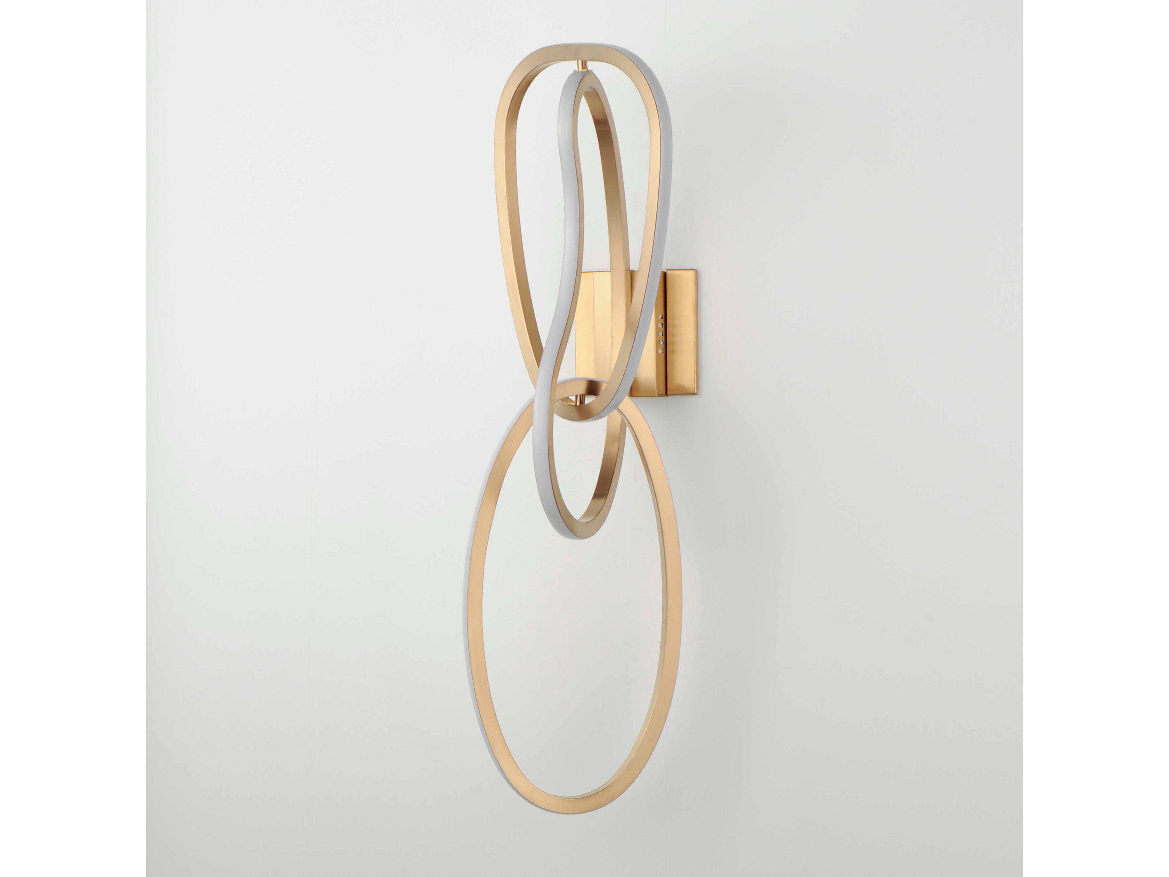 ET2 Unity 3-Light Brushed Champagne Gold Wall Sconce