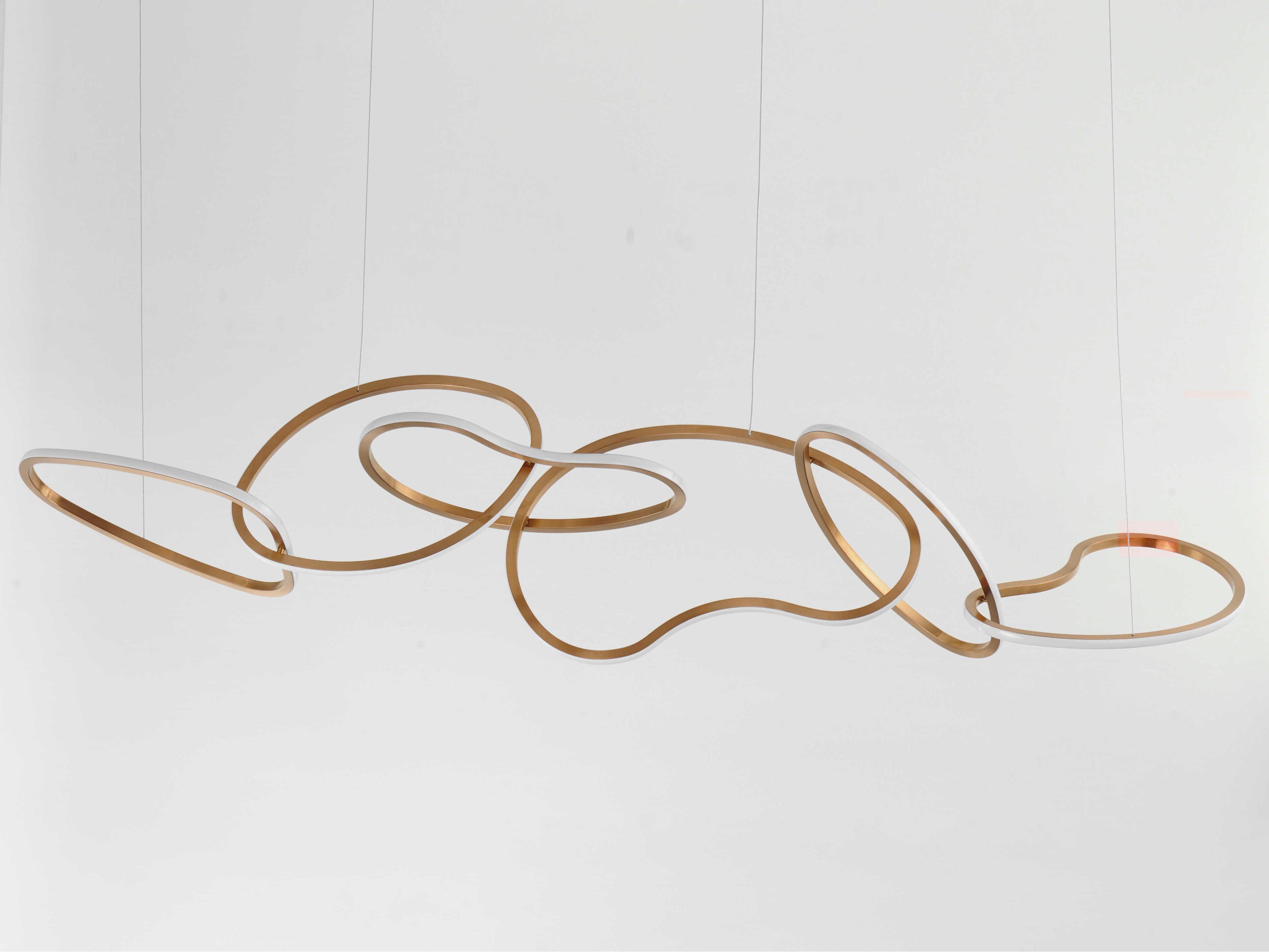 ET2 Unity 1-Light Brushed Champagne Gold Island Pendant