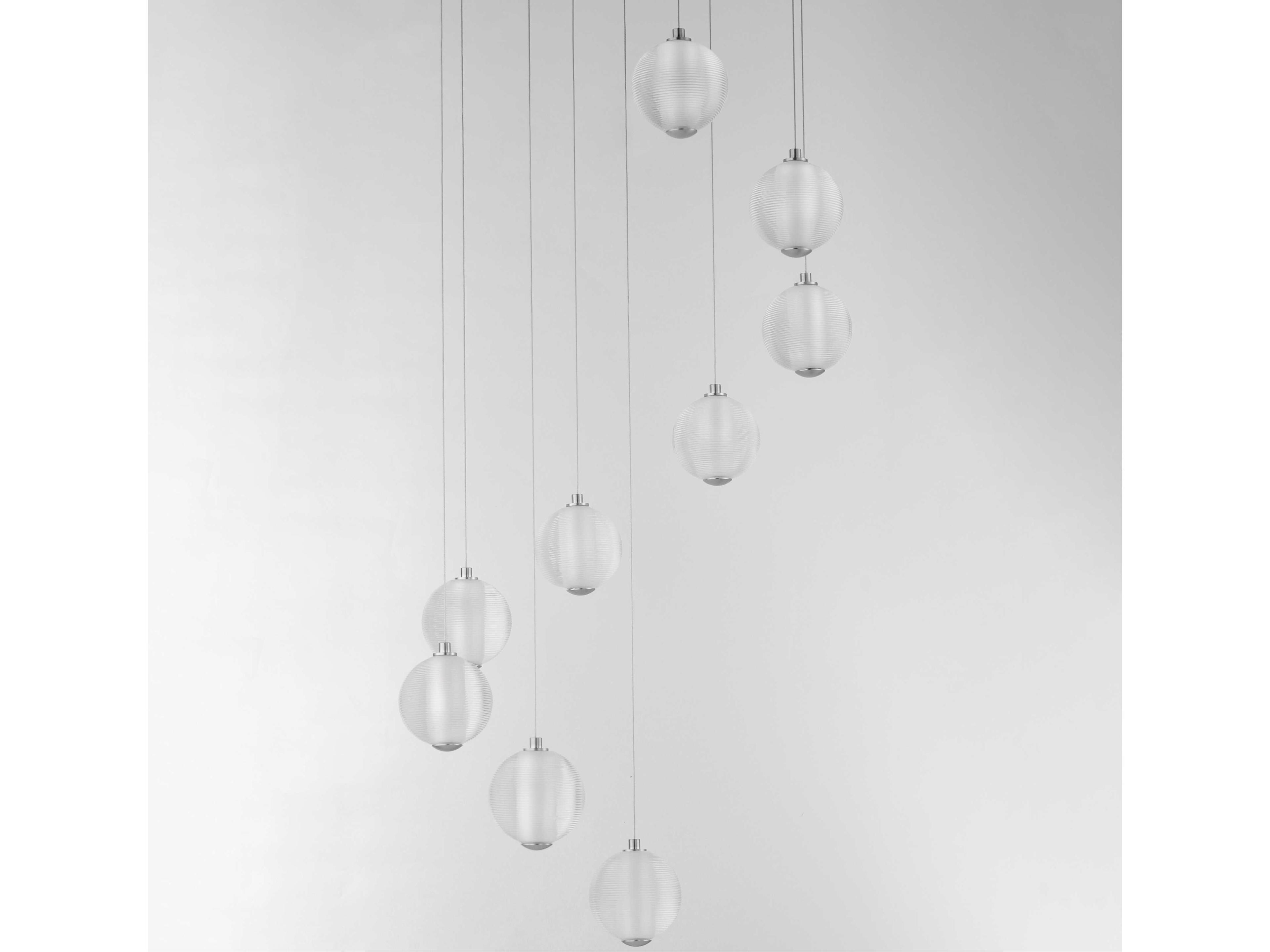ET2 Rhythm 9-Light Polished Chrome Globe Pendant