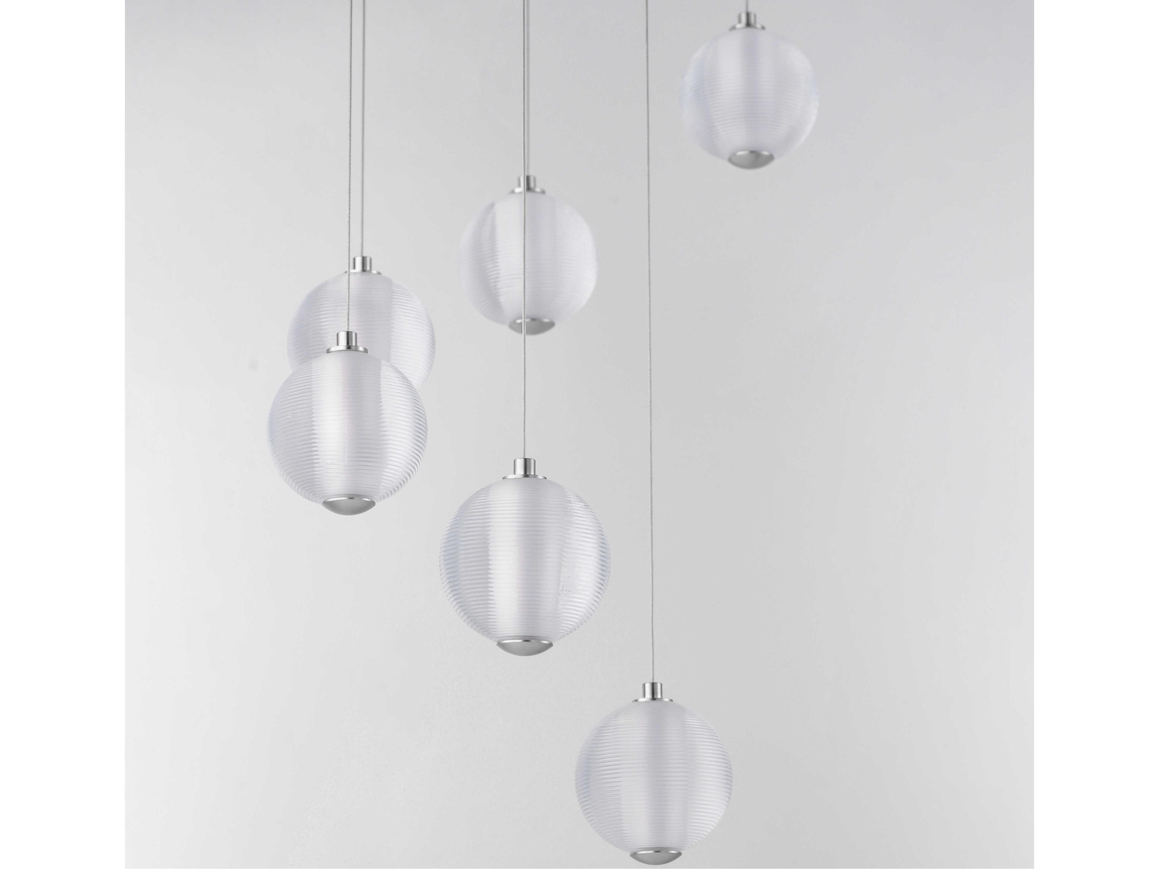 ET2 Rhythm 9-Light Polished Chrome Globe Pendant