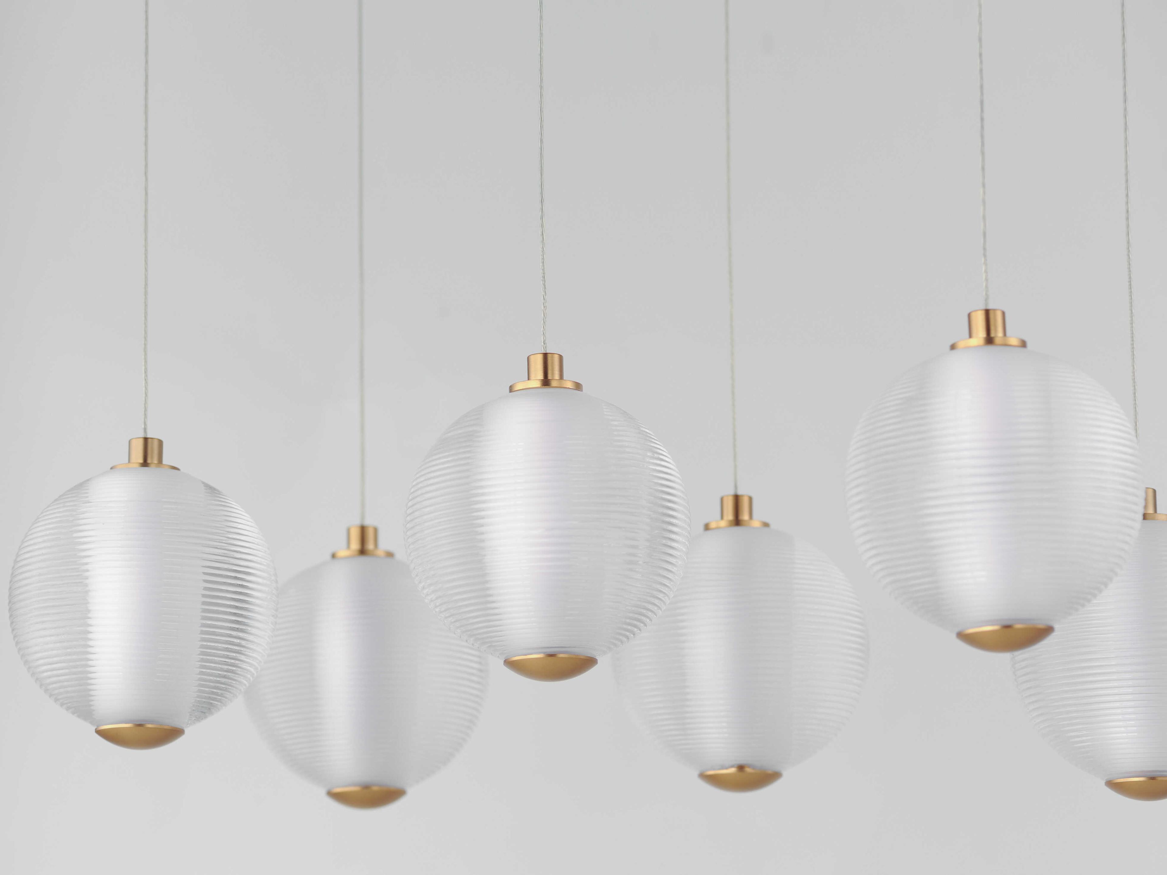 ET2 Rhythm 10-Light Gold Globe Island Pendant