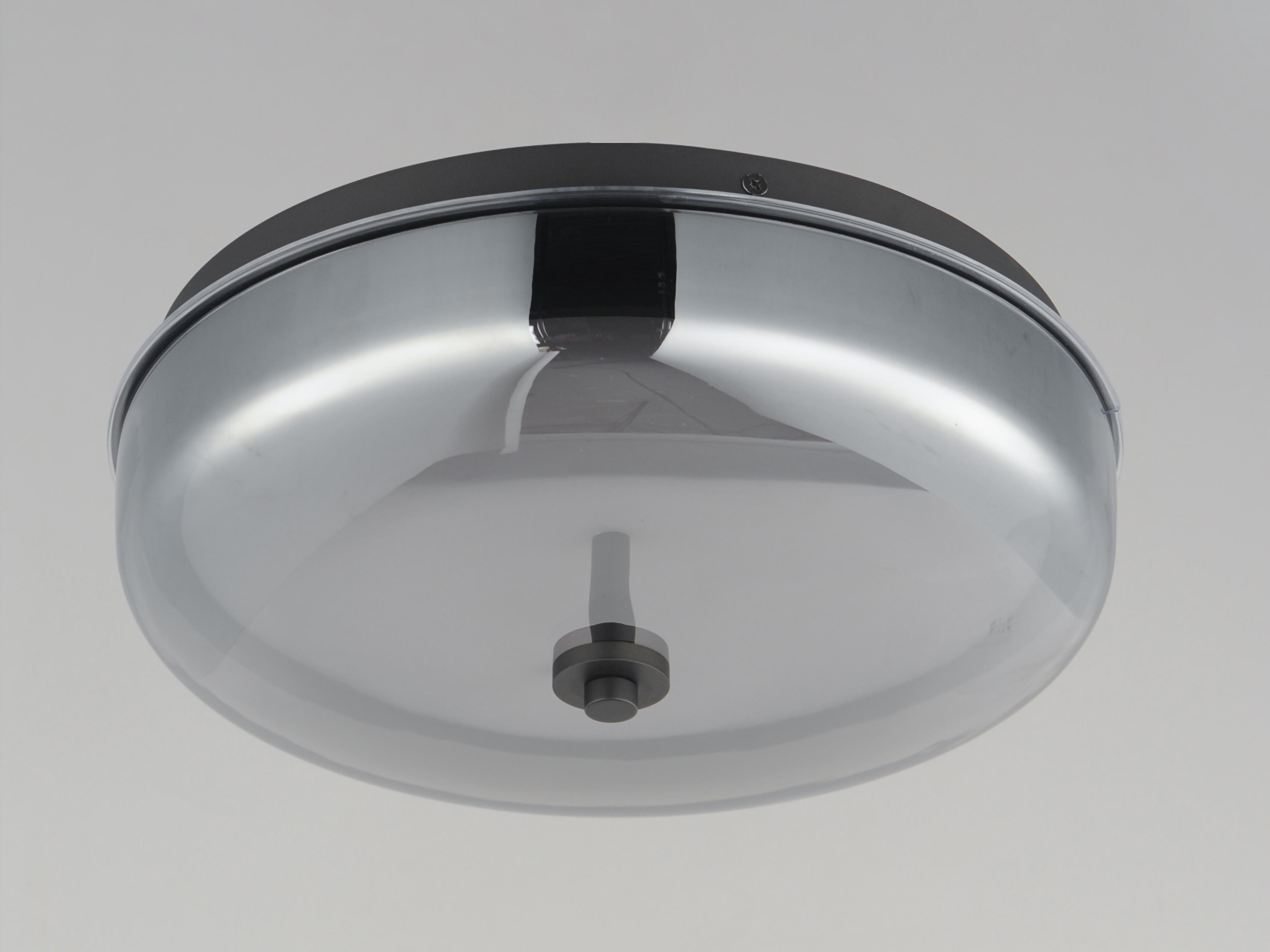 ET2 Voto 1-Light Gunmetal Black Round Flush Mount