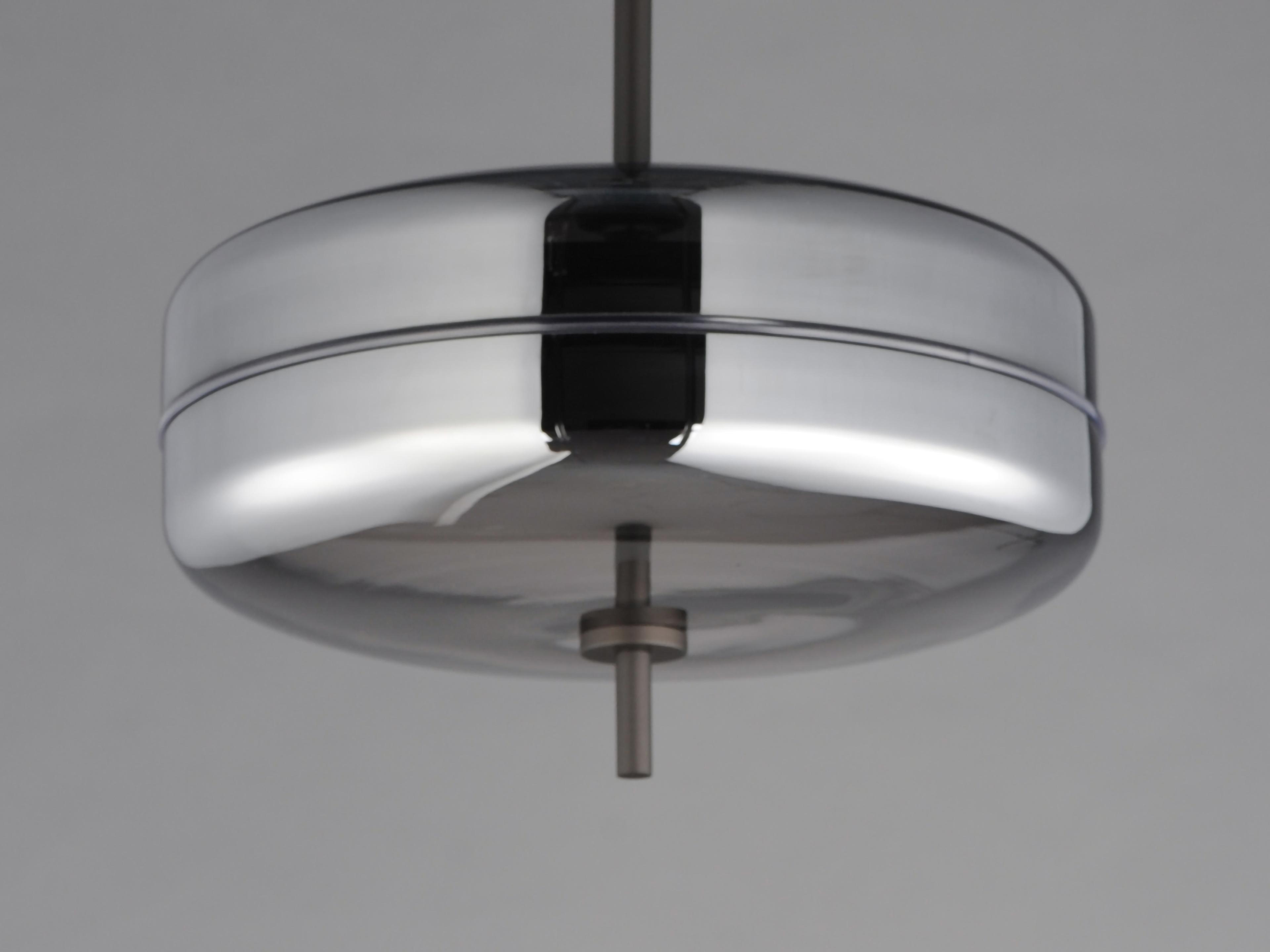 ET2 Voto 2-Light Gunmetal Black Round Mini Pendant