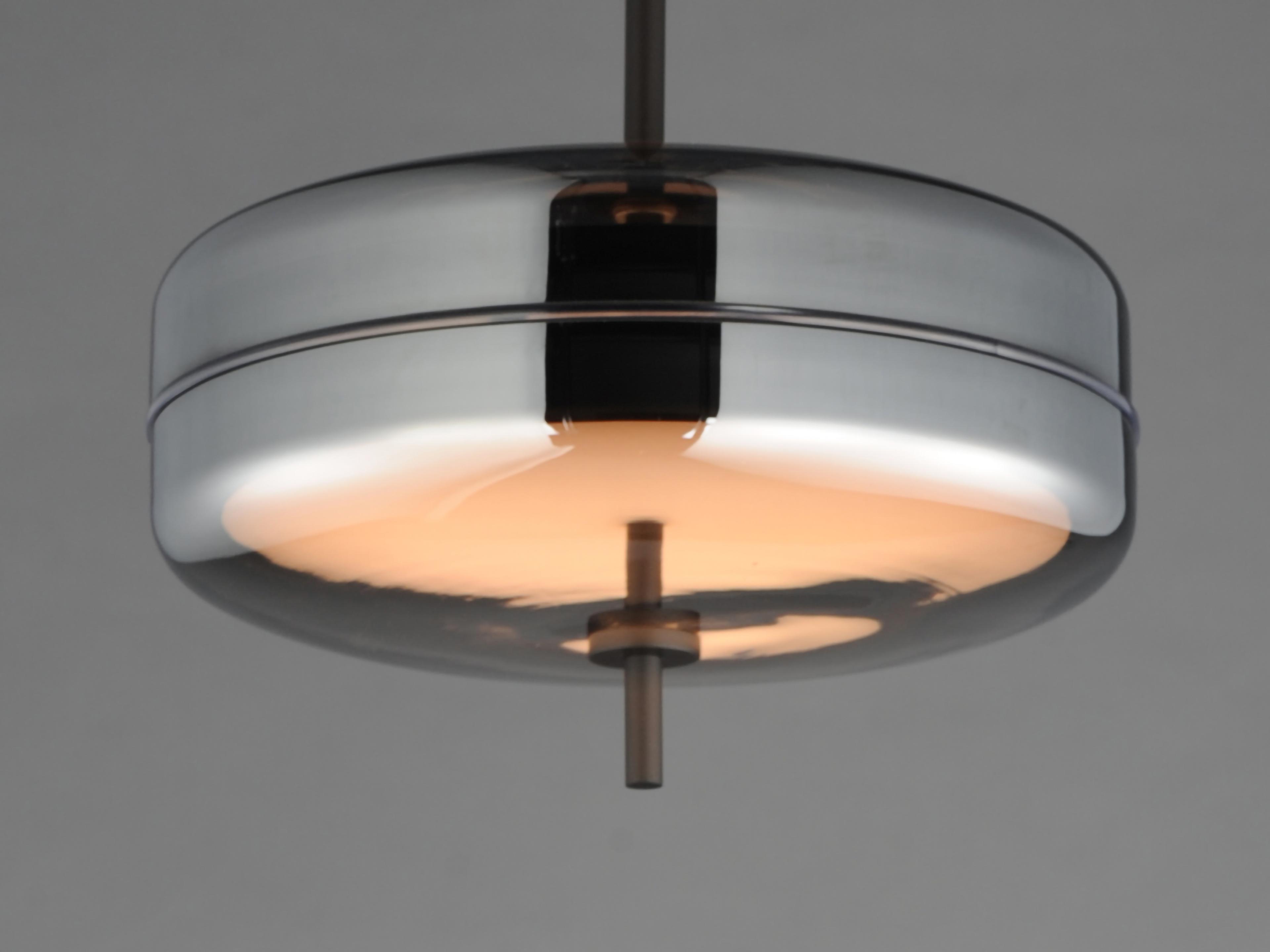 ET2 Voto 2-Light Gunmetal Black Round Mini Pendant
