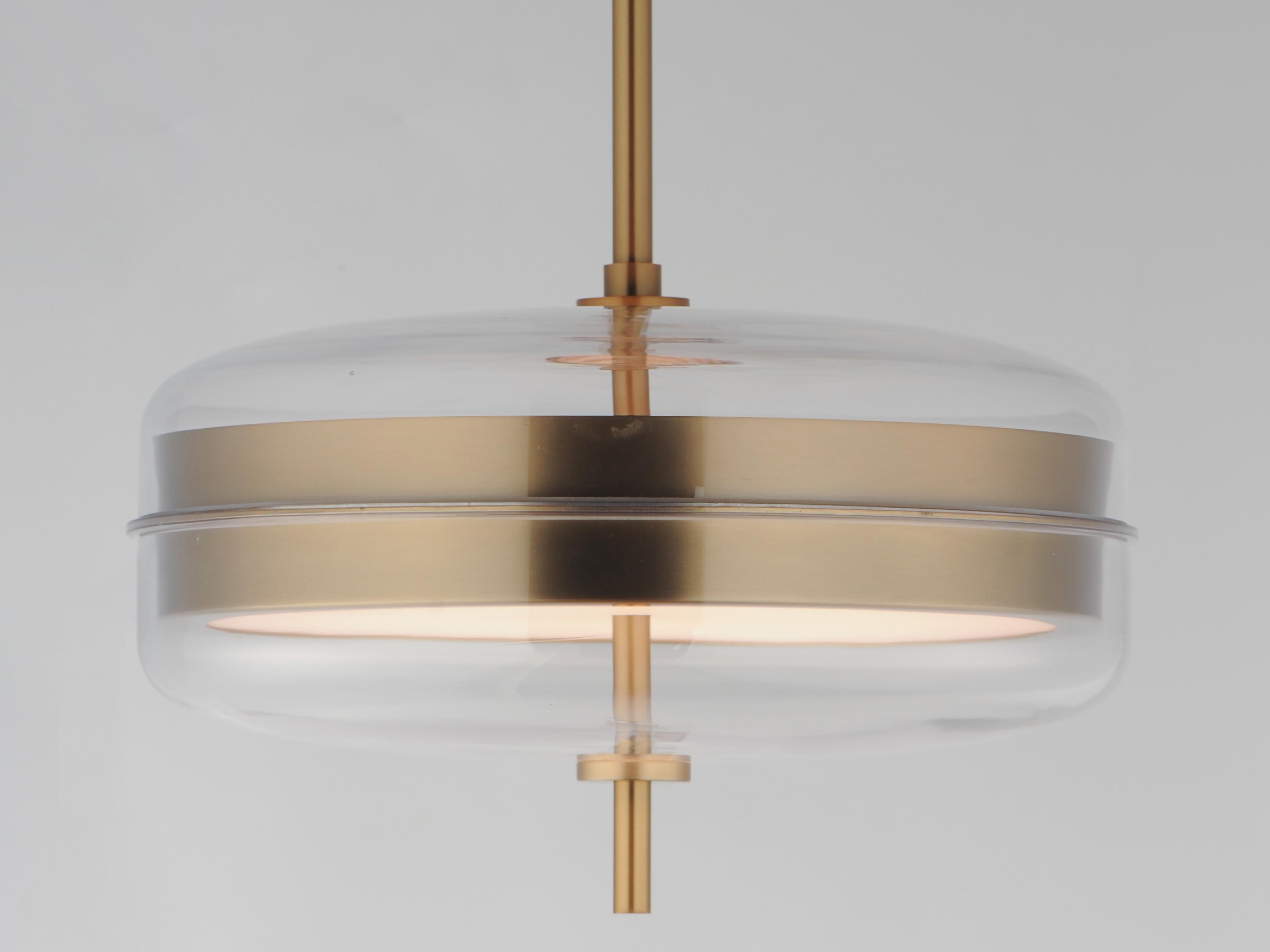 ET2 Voto 2-Light Natural Aged Brass Round Pendant