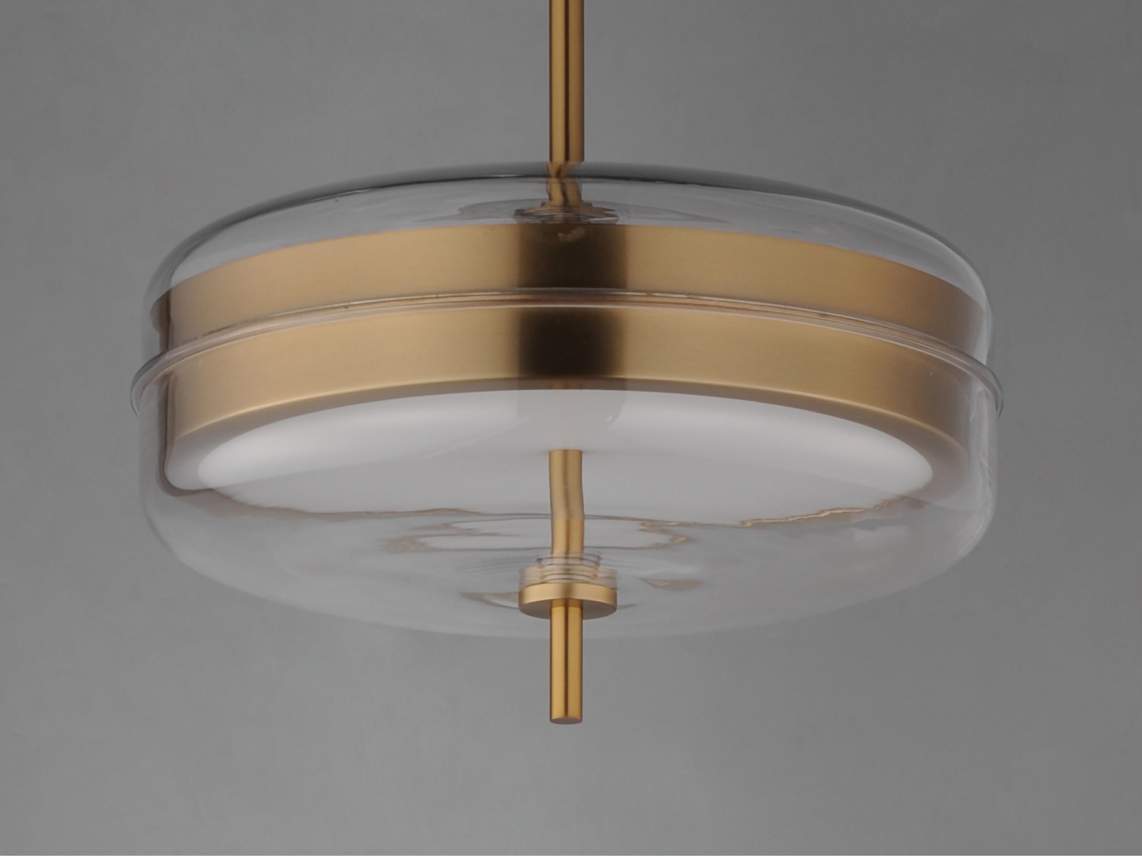 ET2 Voto 2-Light Natural Aged Brass Round Pendant