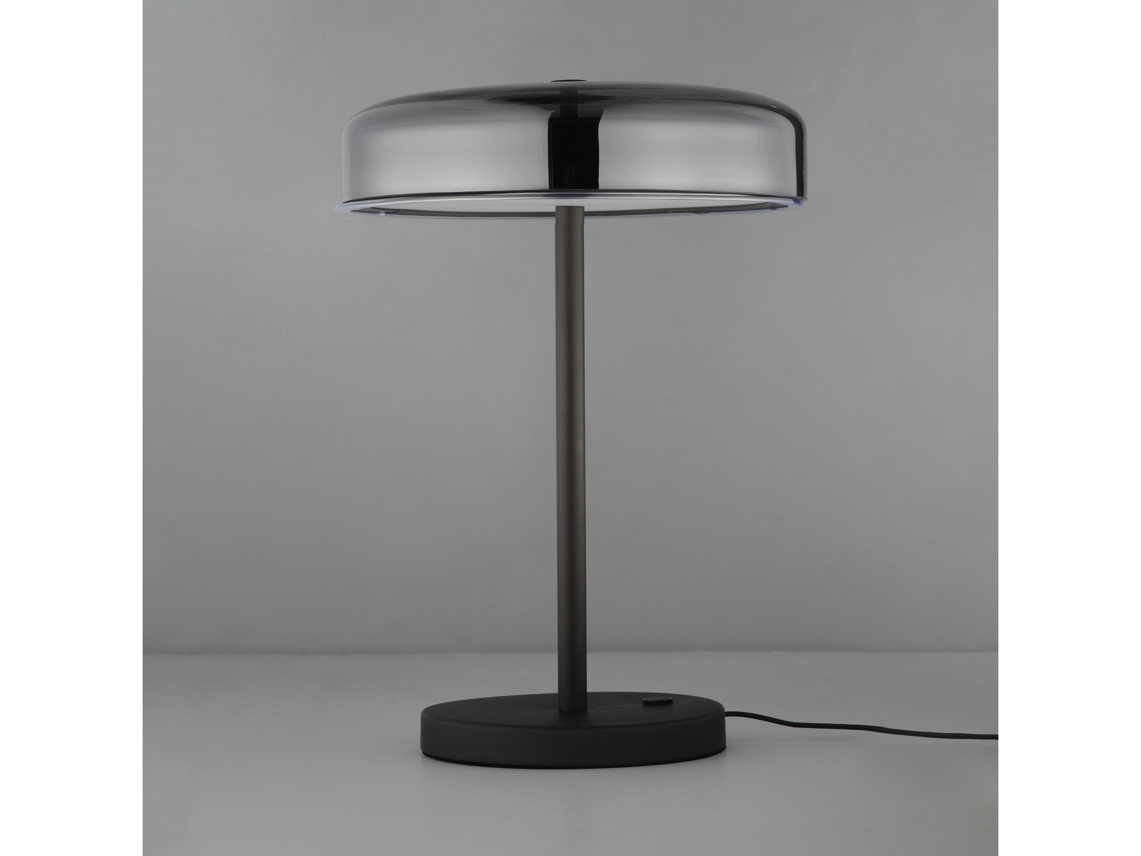 ET2 Voto Gunmetal Smoke Pc Black Table Lamp
