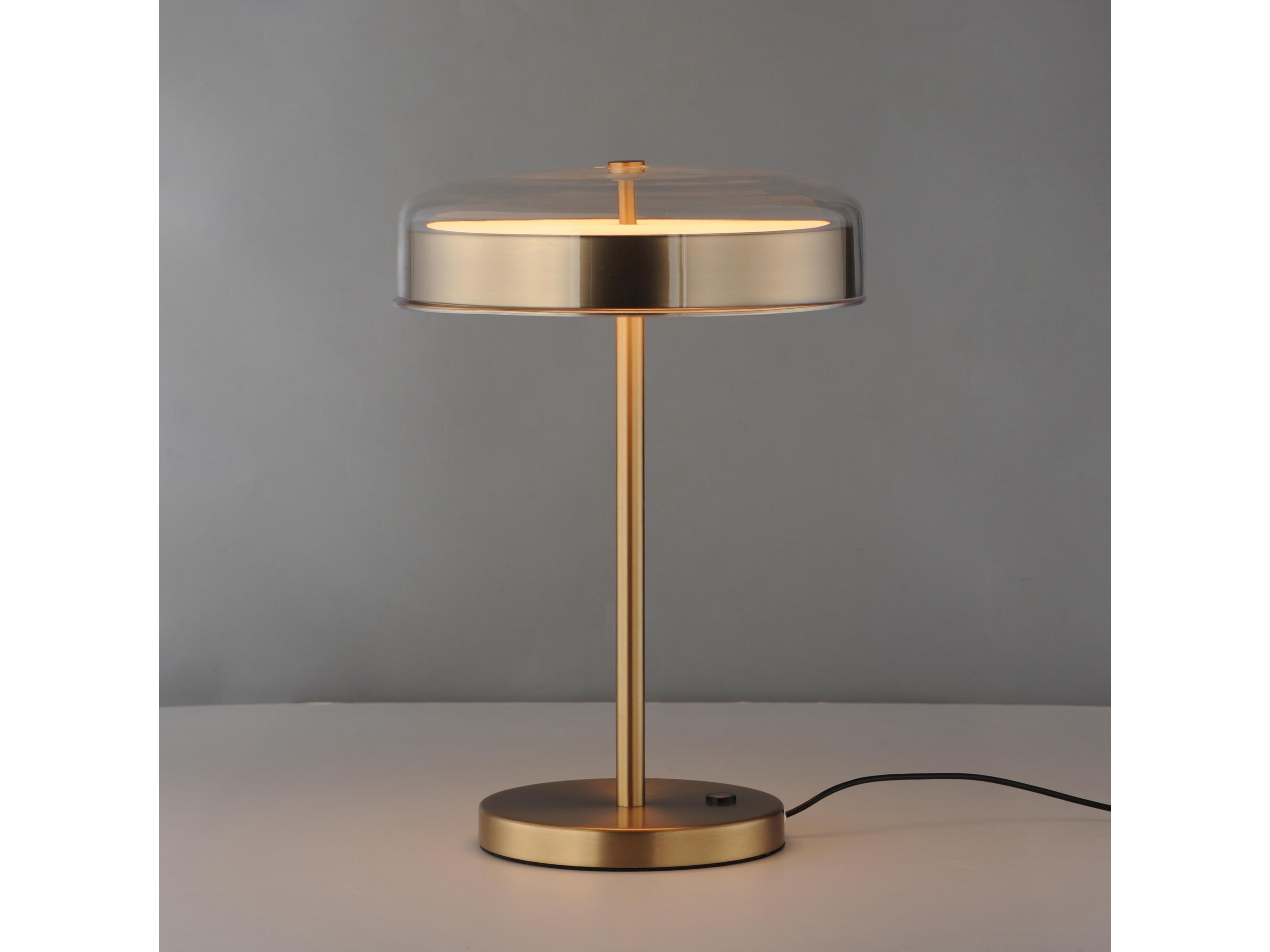 ET2 Voto Natural Aged Brass Clear Pc Table Lamp