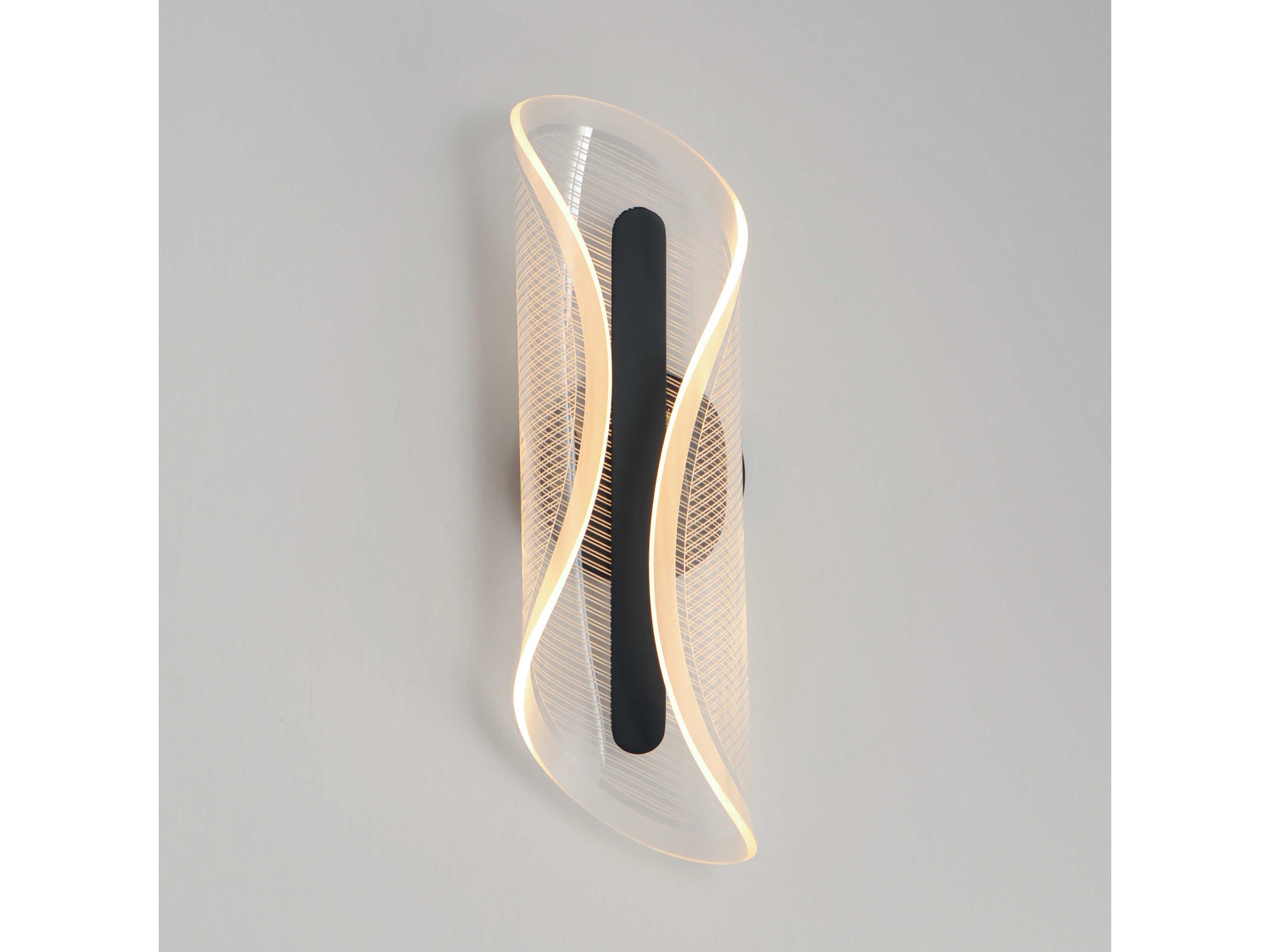 ET2 Manta 1-Light Black Wall Sconce