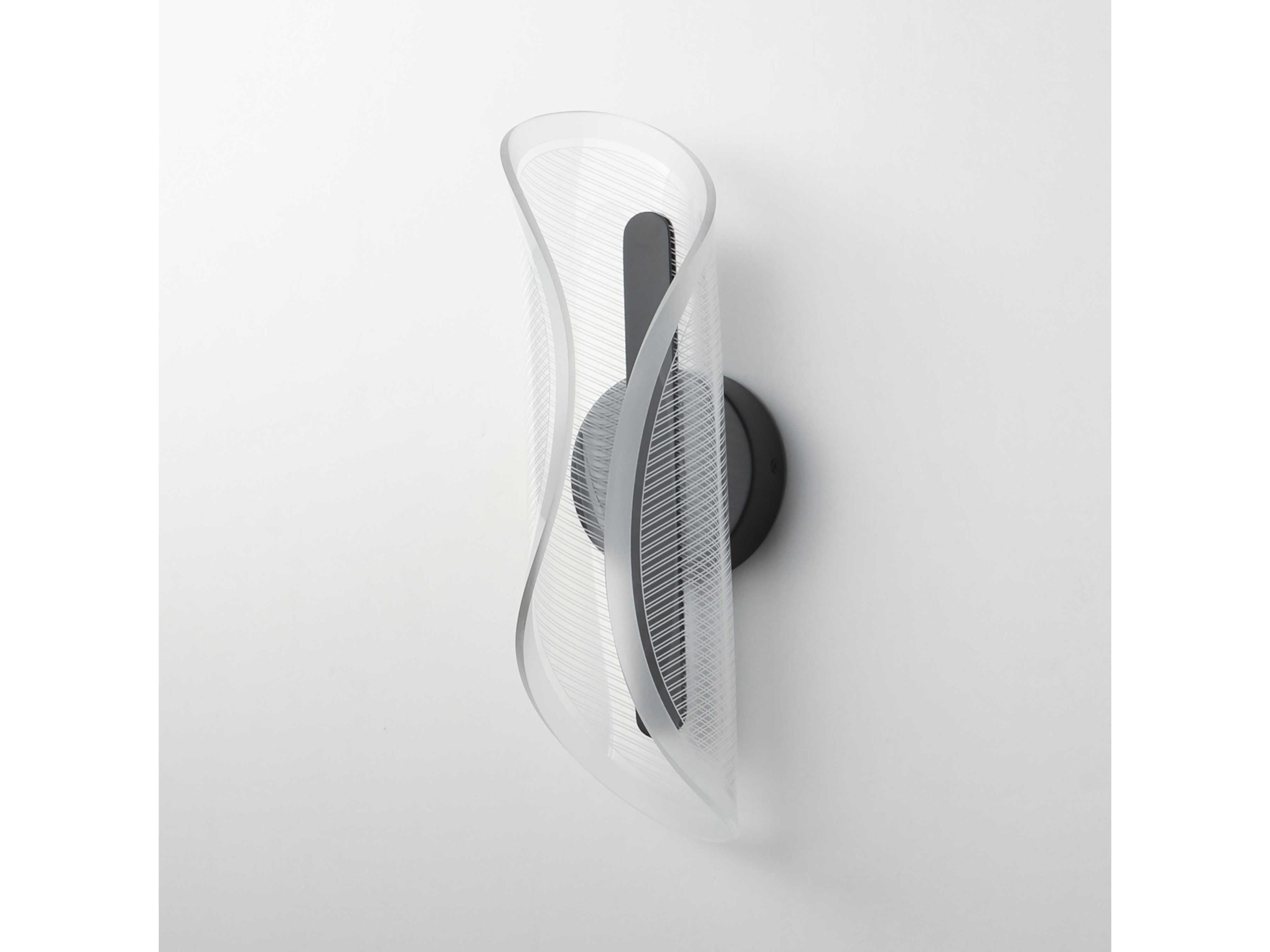 ET2 Manta 1-Light Black Wall Sconce