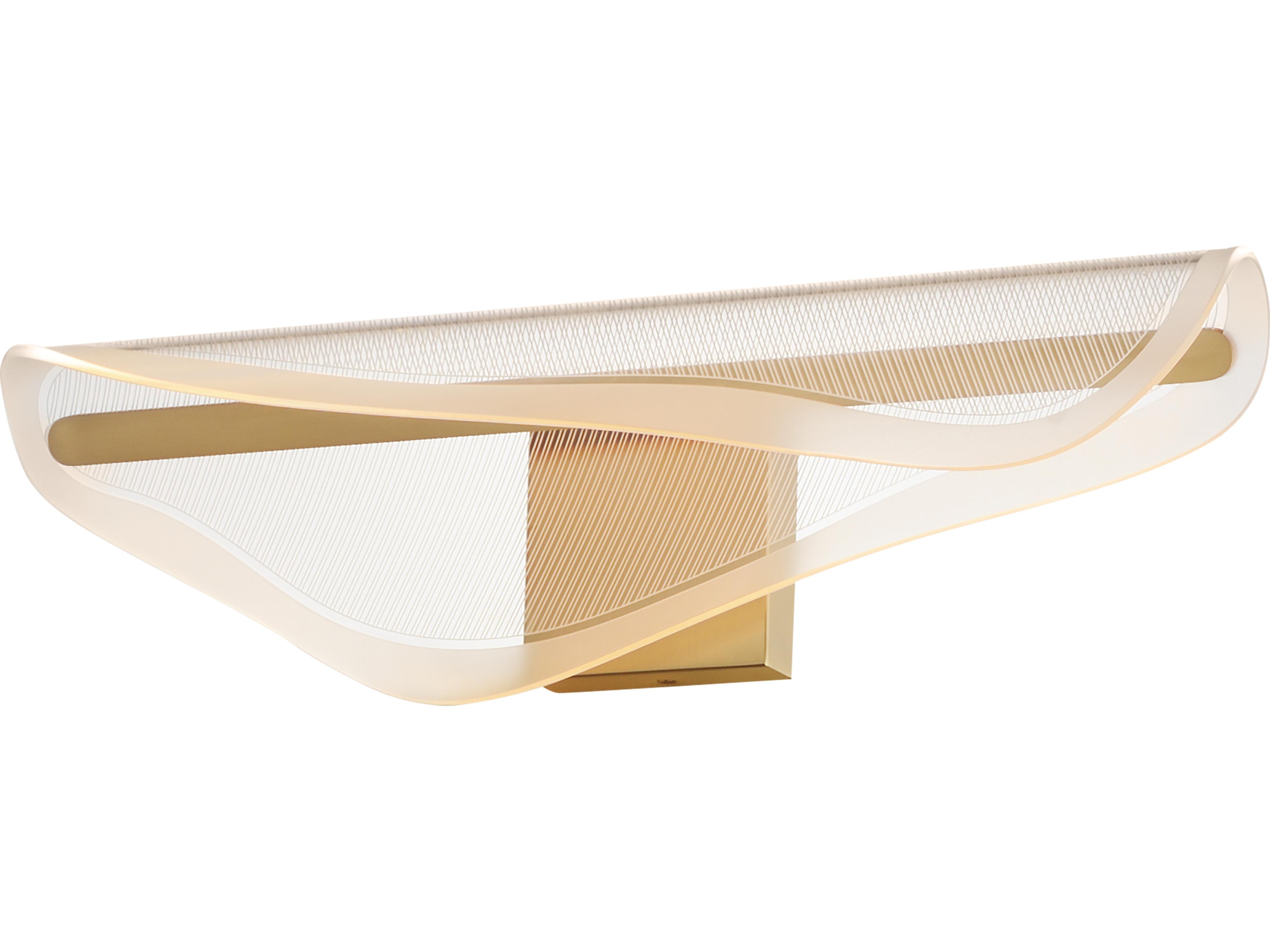 Manta 1-Light Gold Vanity Light