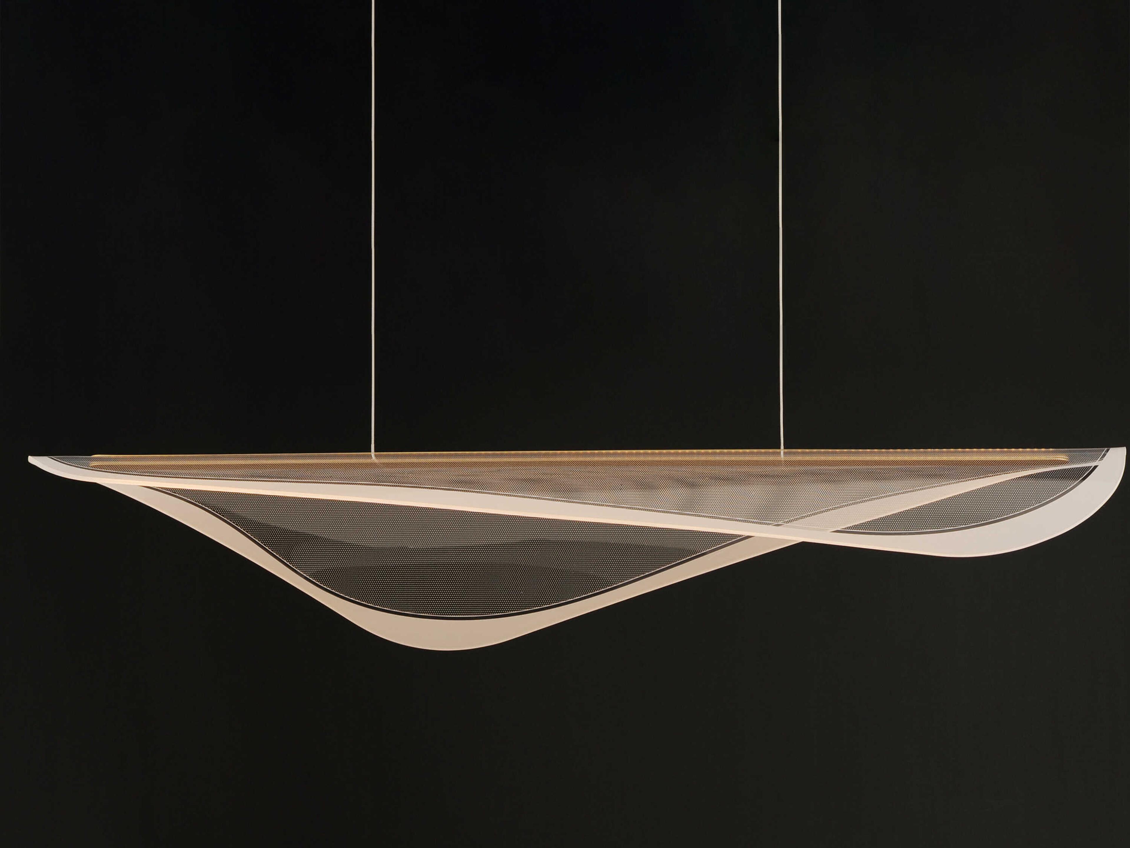 ET2 Manta 1-Light Gold Linear Island Pendant