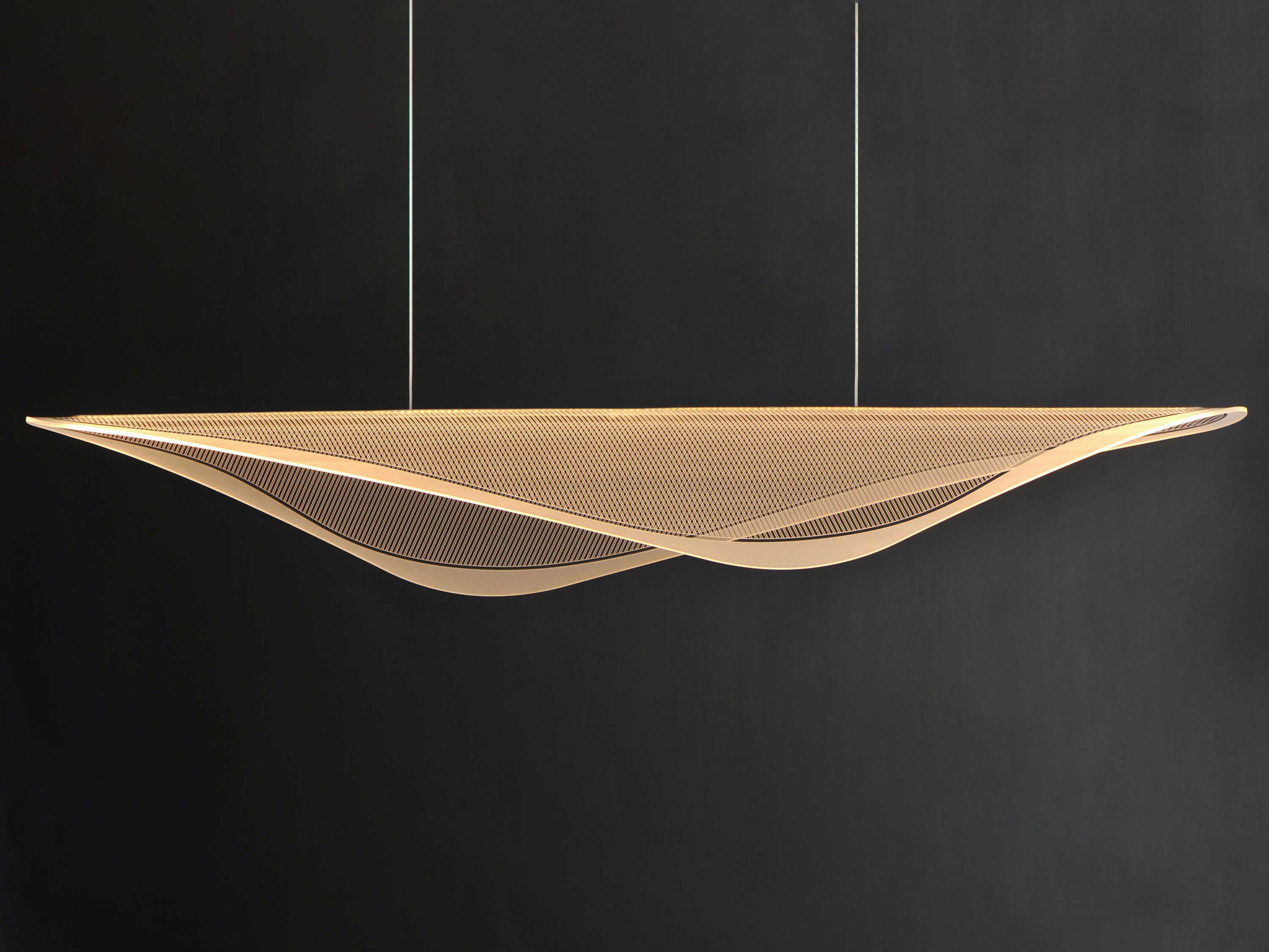 ET2 Manta 1-Light Black Linear Island Pendant