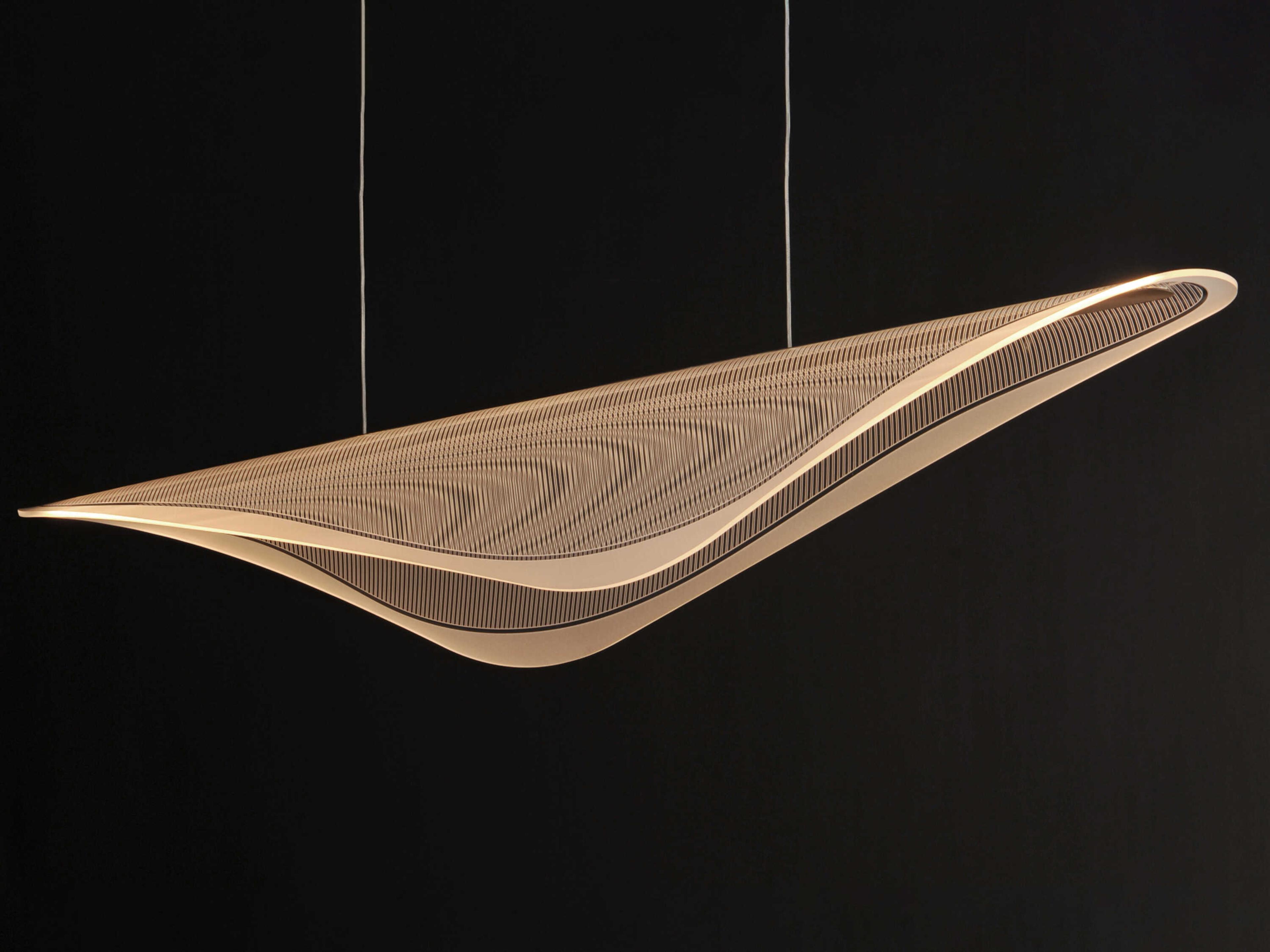 ET2 Manta 1-Light Black Linear Island Pendant
