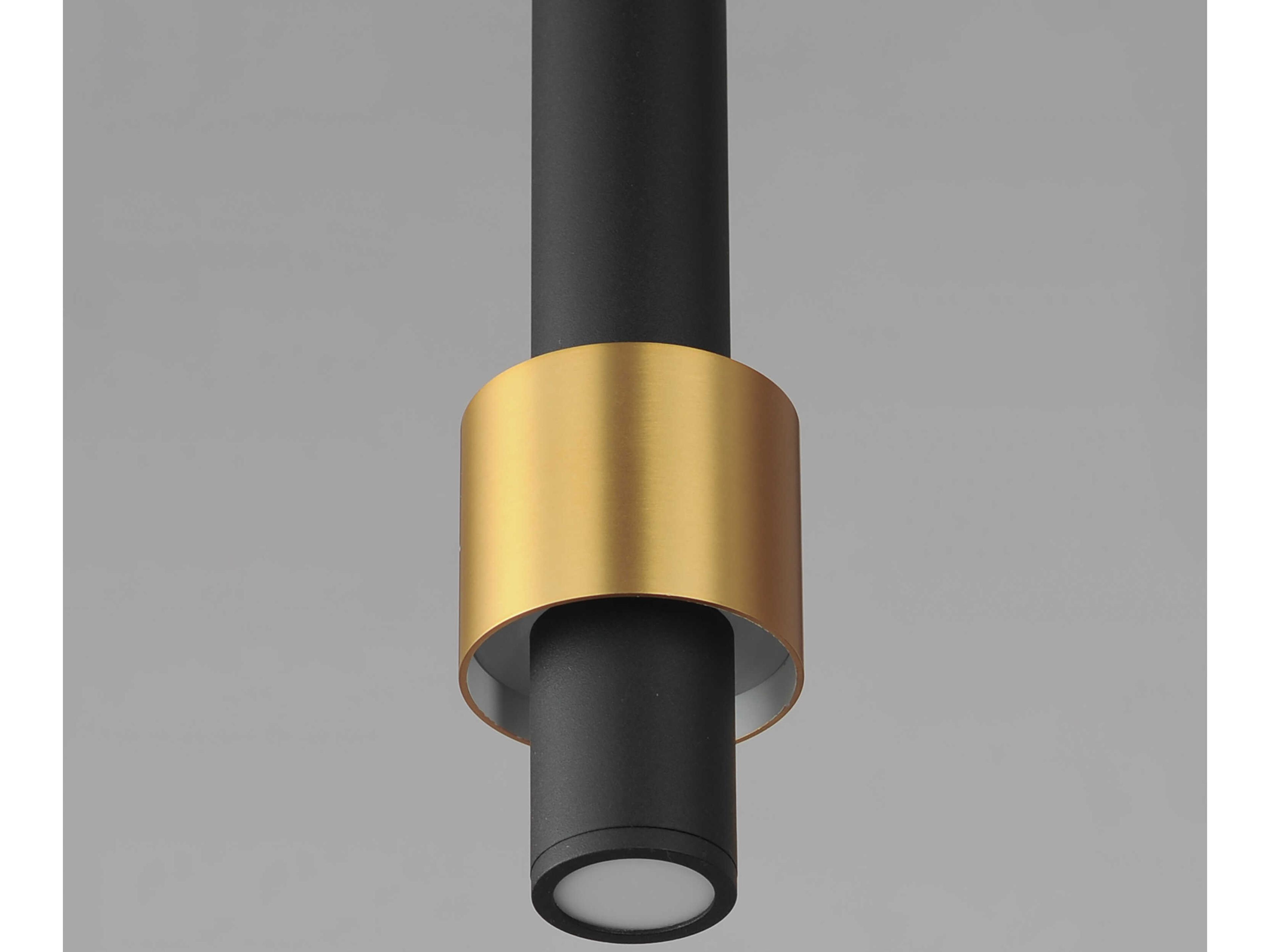ET2 1-Light Black Gold Cylinder Mini Pendant