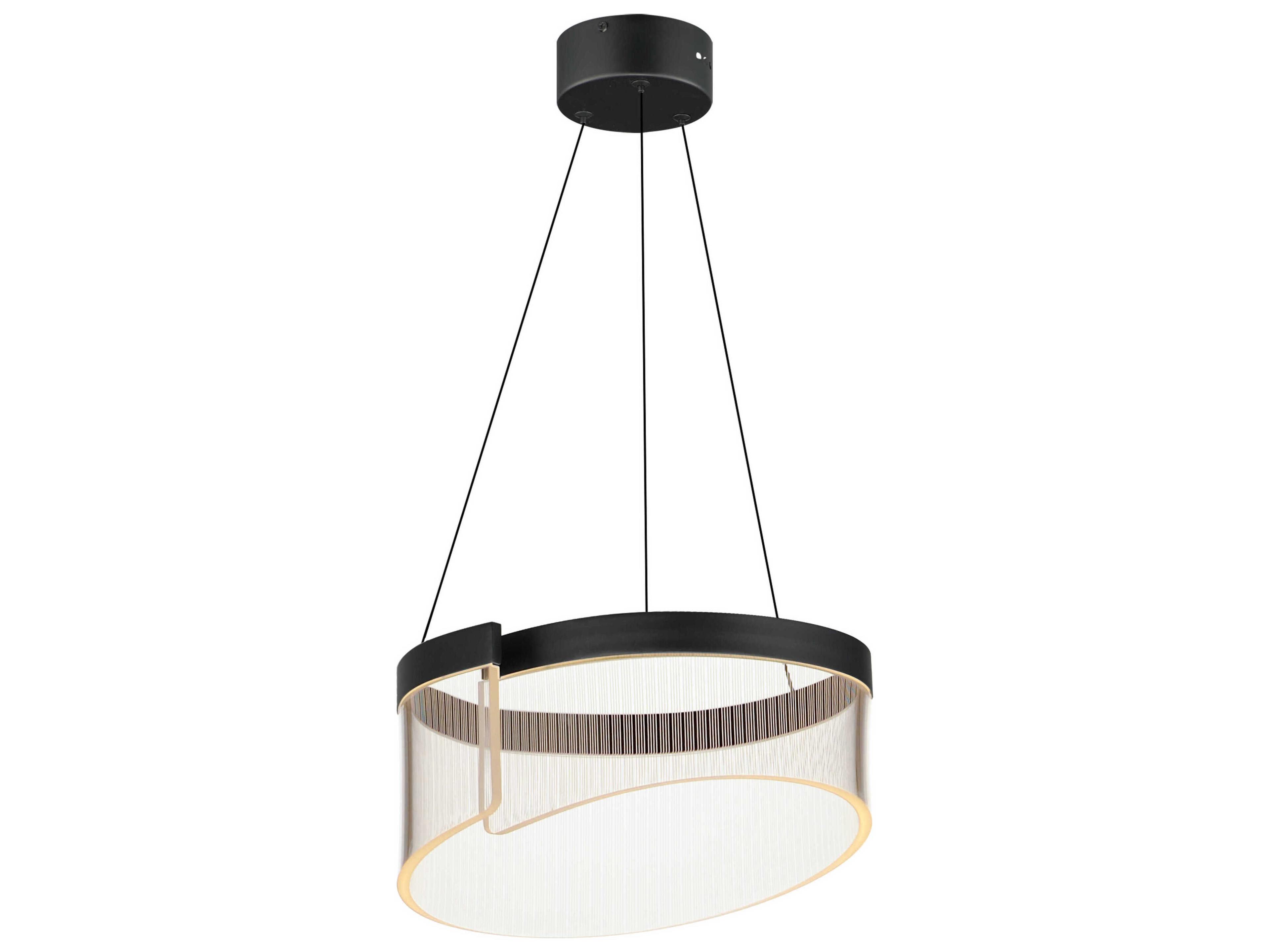 Sonata 1-Light Black LED Pendant