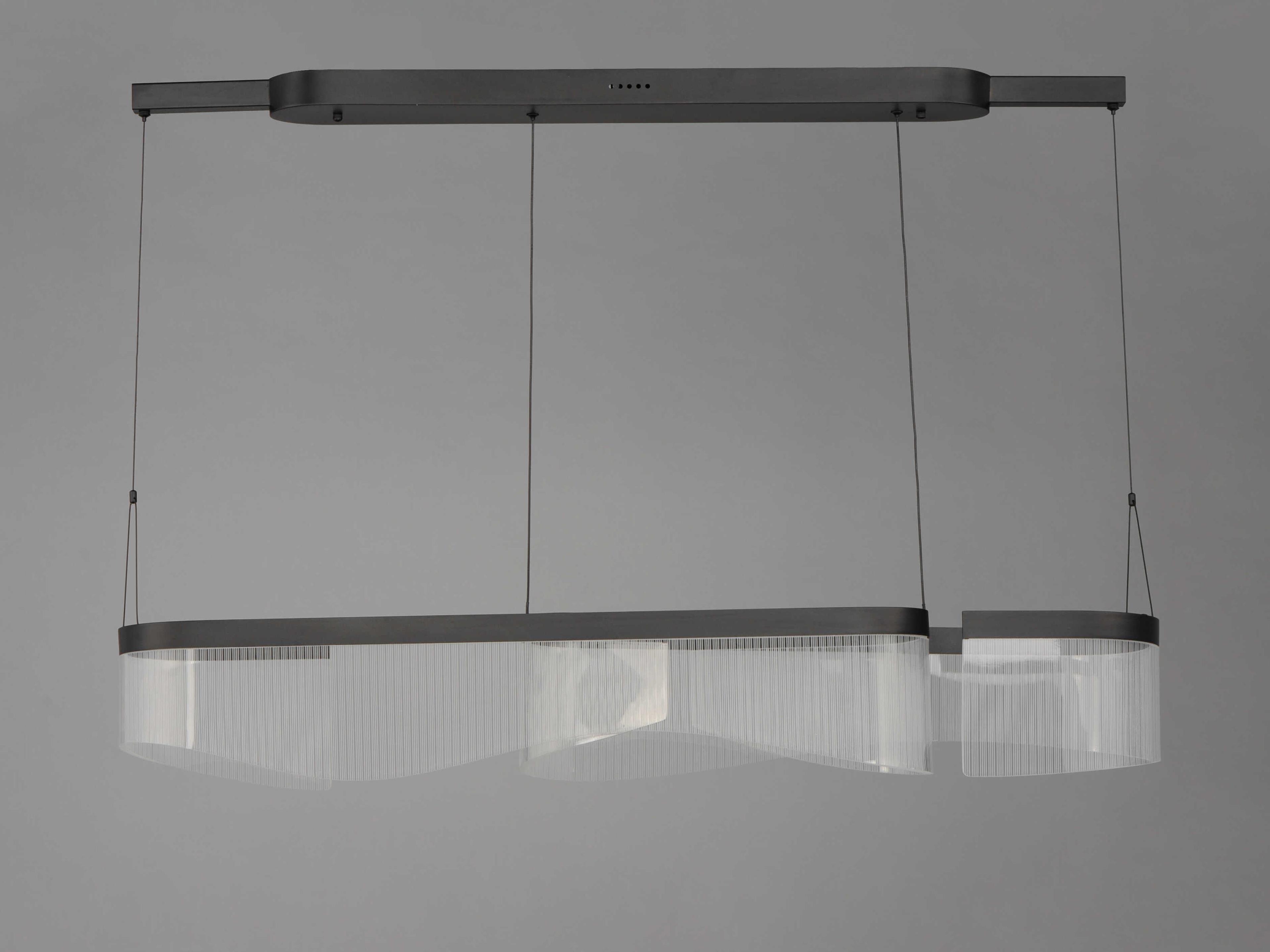 ET2 Sonata 2-Light Black LED Linear Island Pendant