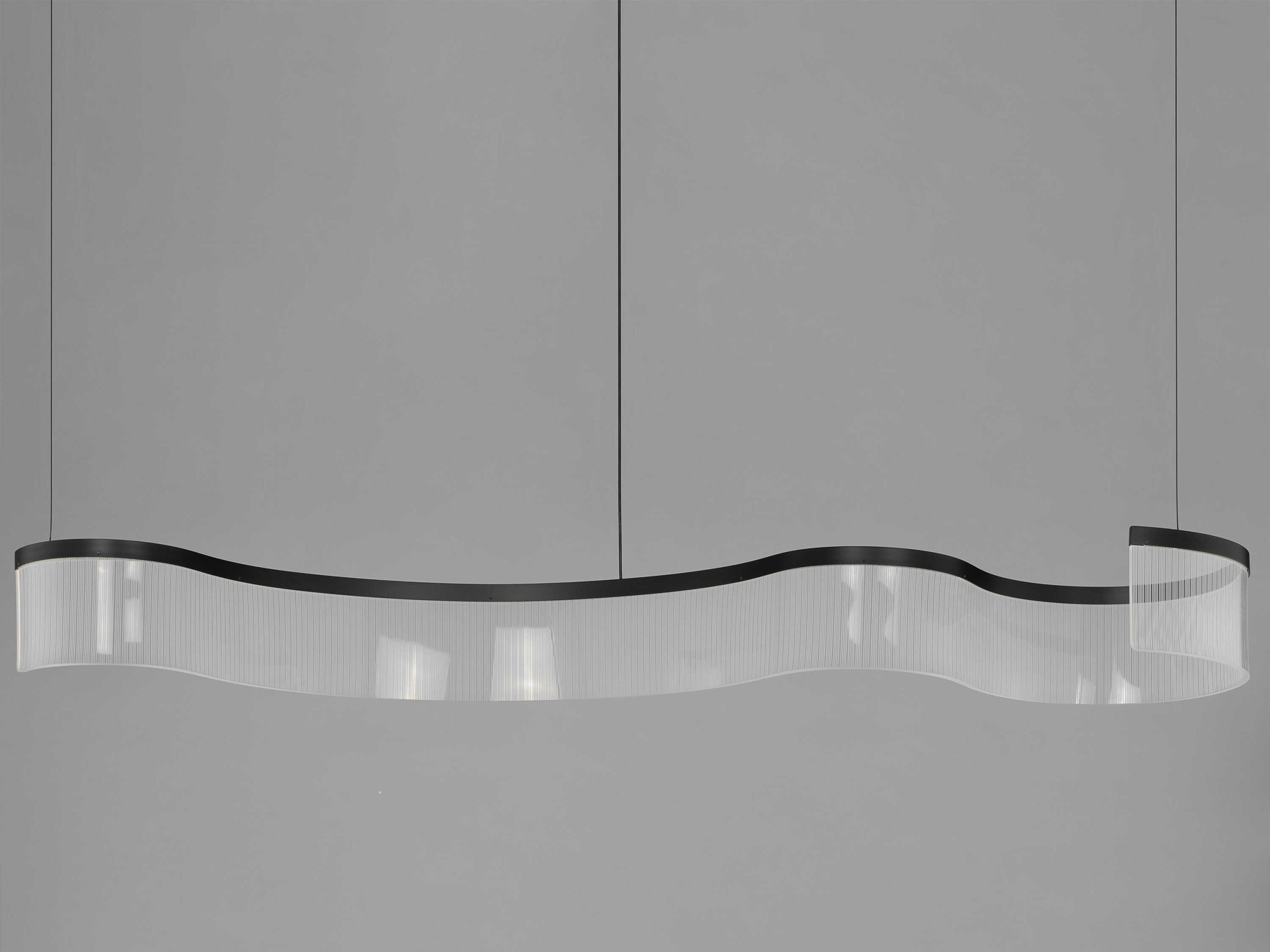 ET2 Sonata 1-Light Black Linear Island Pendant