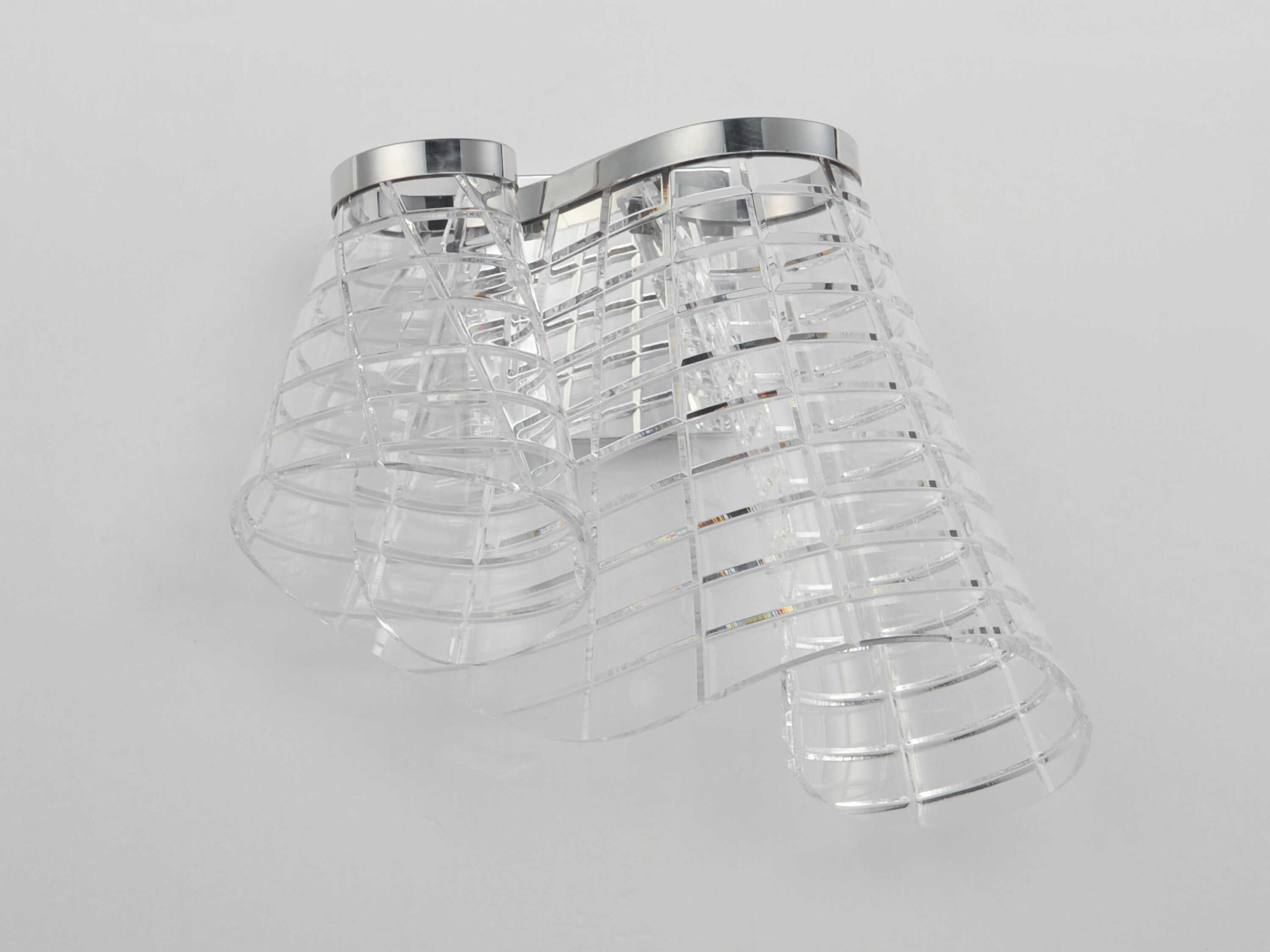 ET2 Tartan 1-Light Polished Chrome Wall Sconce