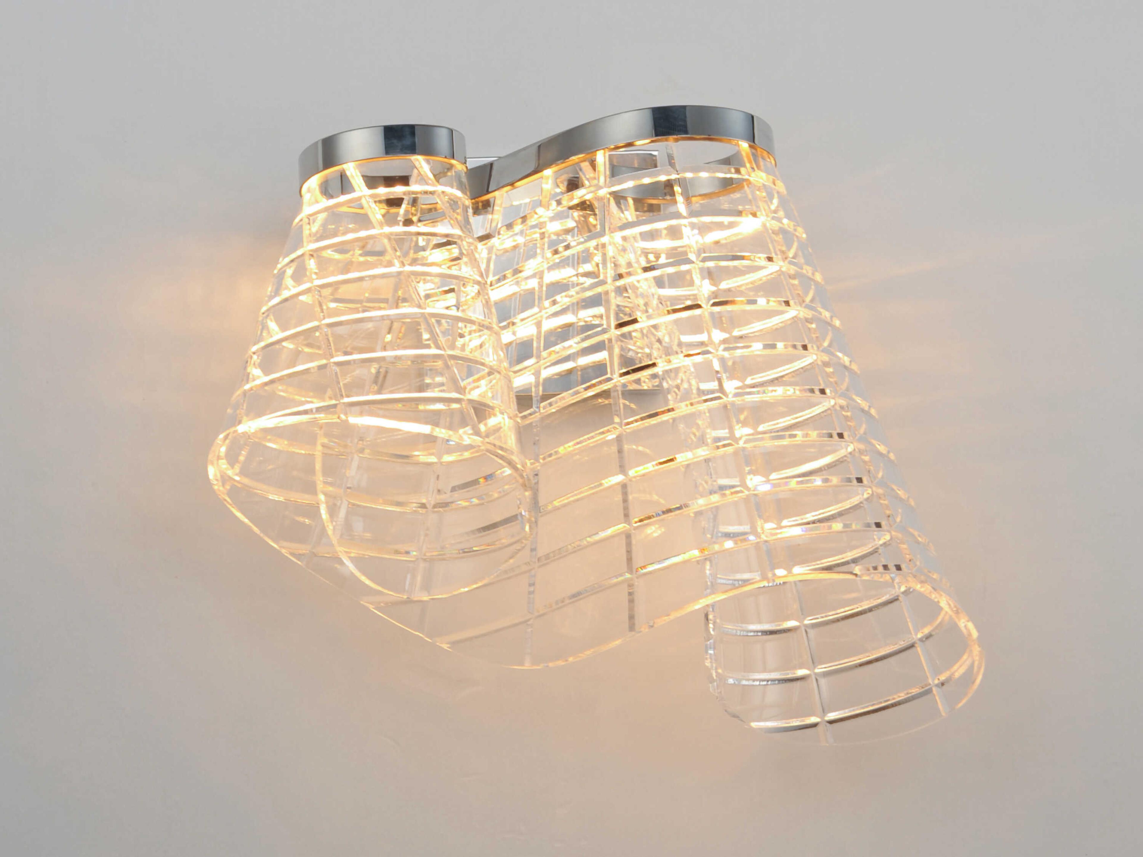 ET2 Tartan 1-Light Polished Chrome Wall Sconce