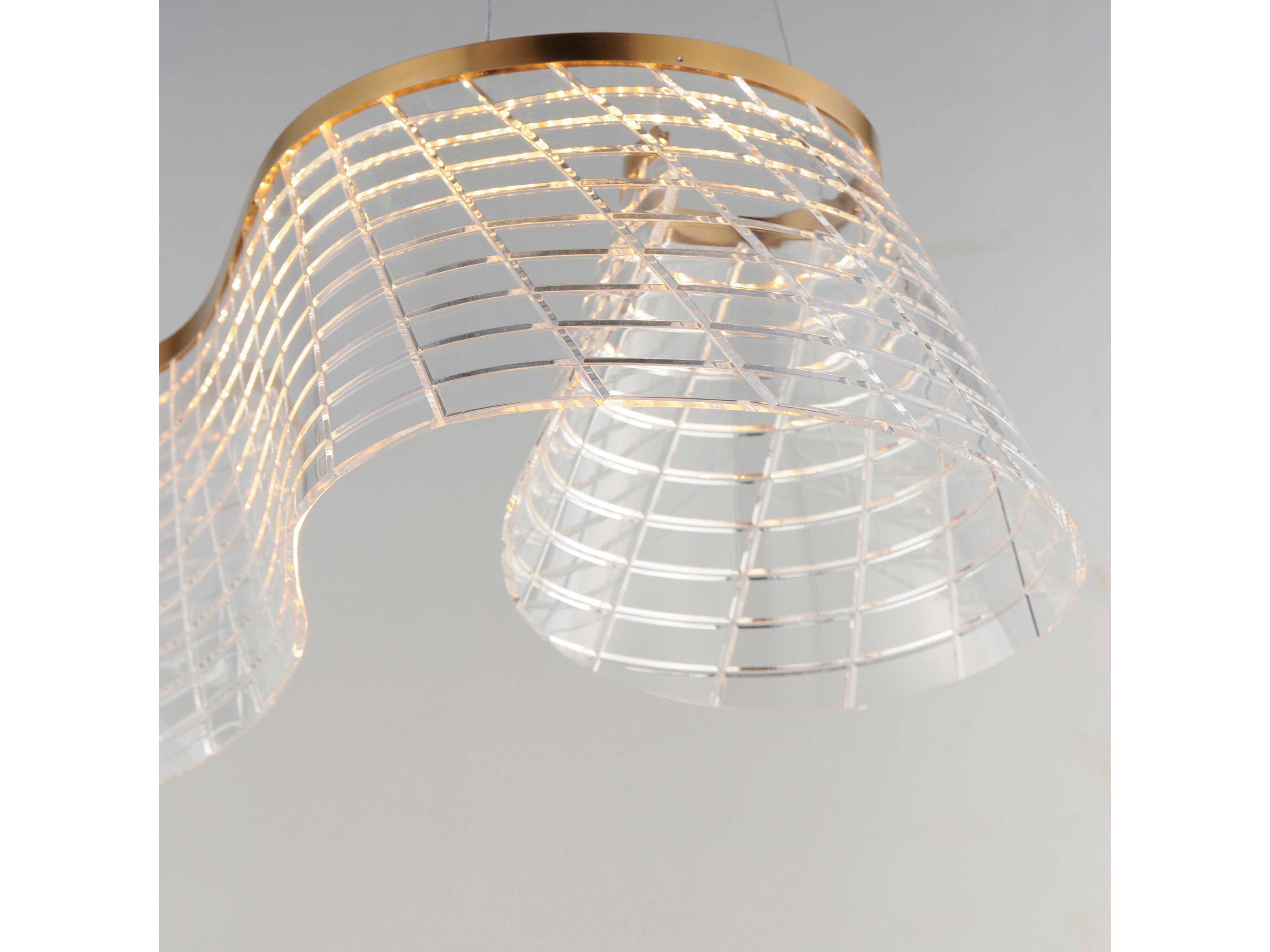 ET2 Tartan 1-Light Brushed Champagne Gold Island Pendant