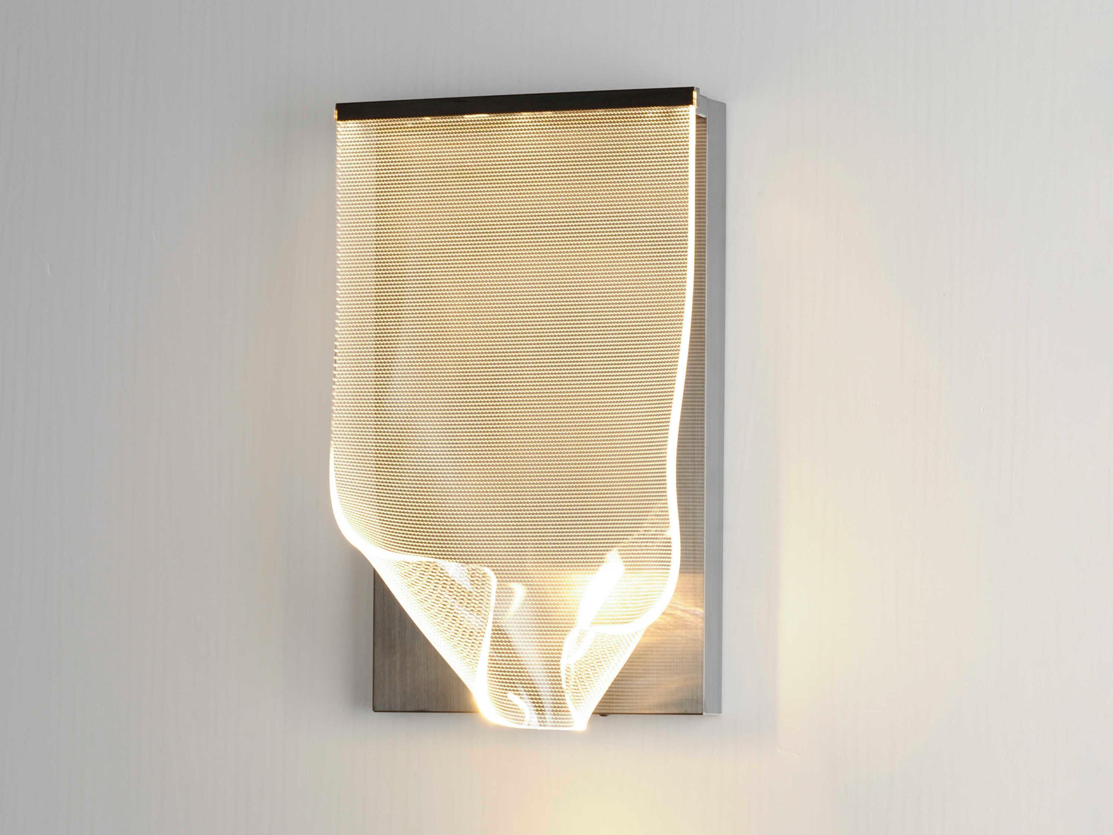 ET2 Rinkle 1-Light Brushed Gunmetal LED Wall Sconce