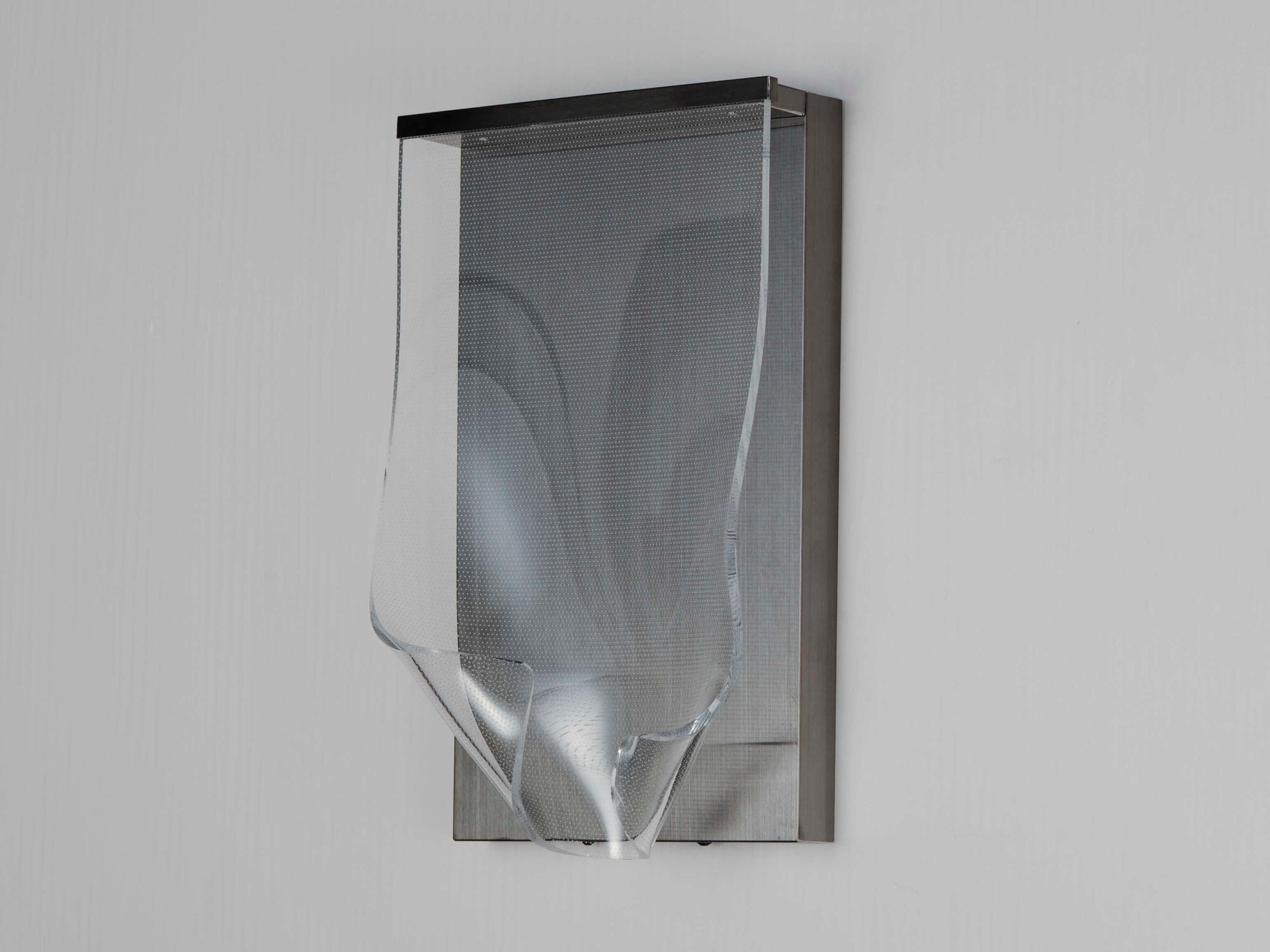 ET2 Rinkle 1-Light Brushed Gunmetal LED Wall Sconce