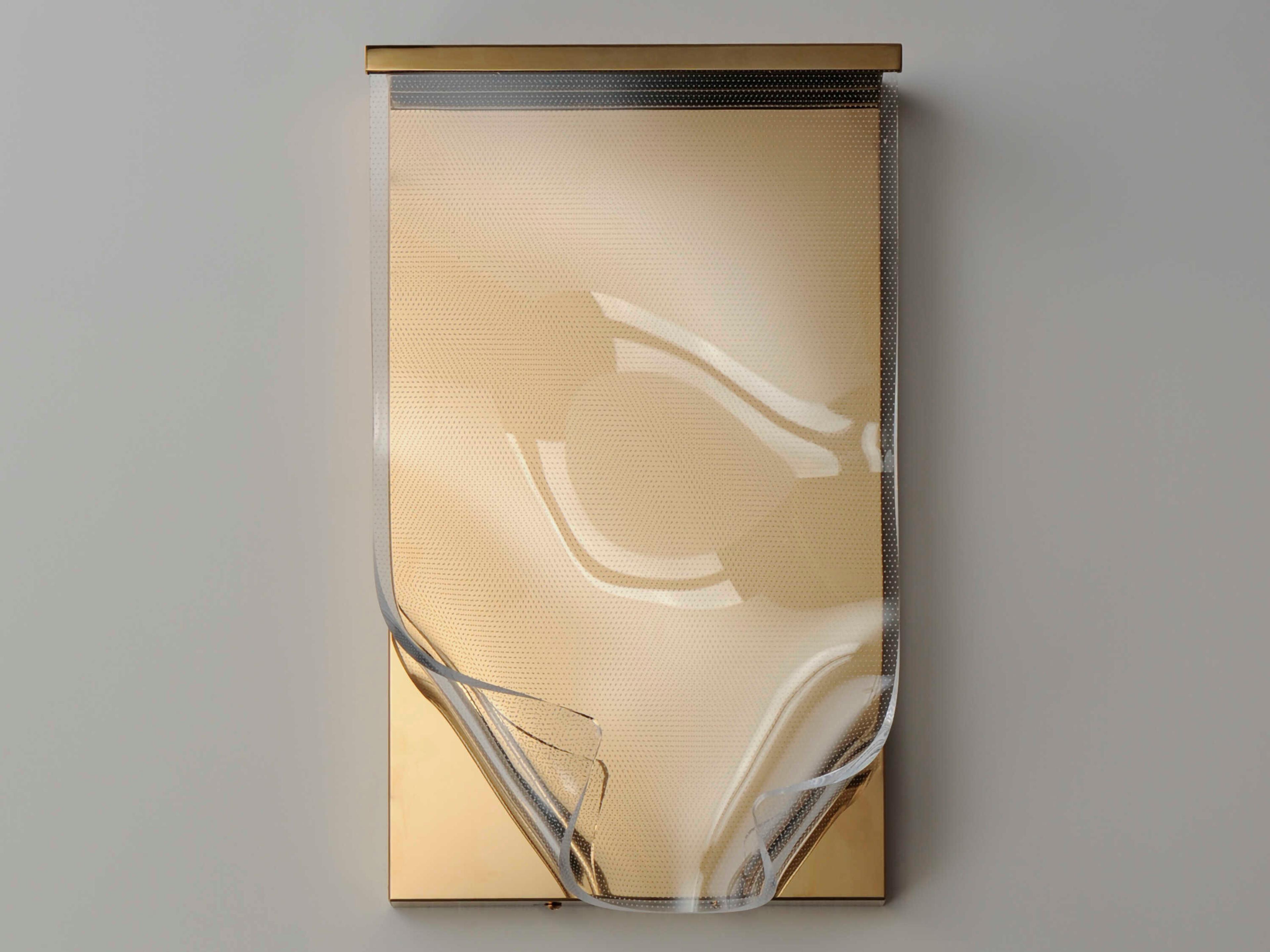 ET2 Rinkle 1-Light French Gold LED Wall Sconce