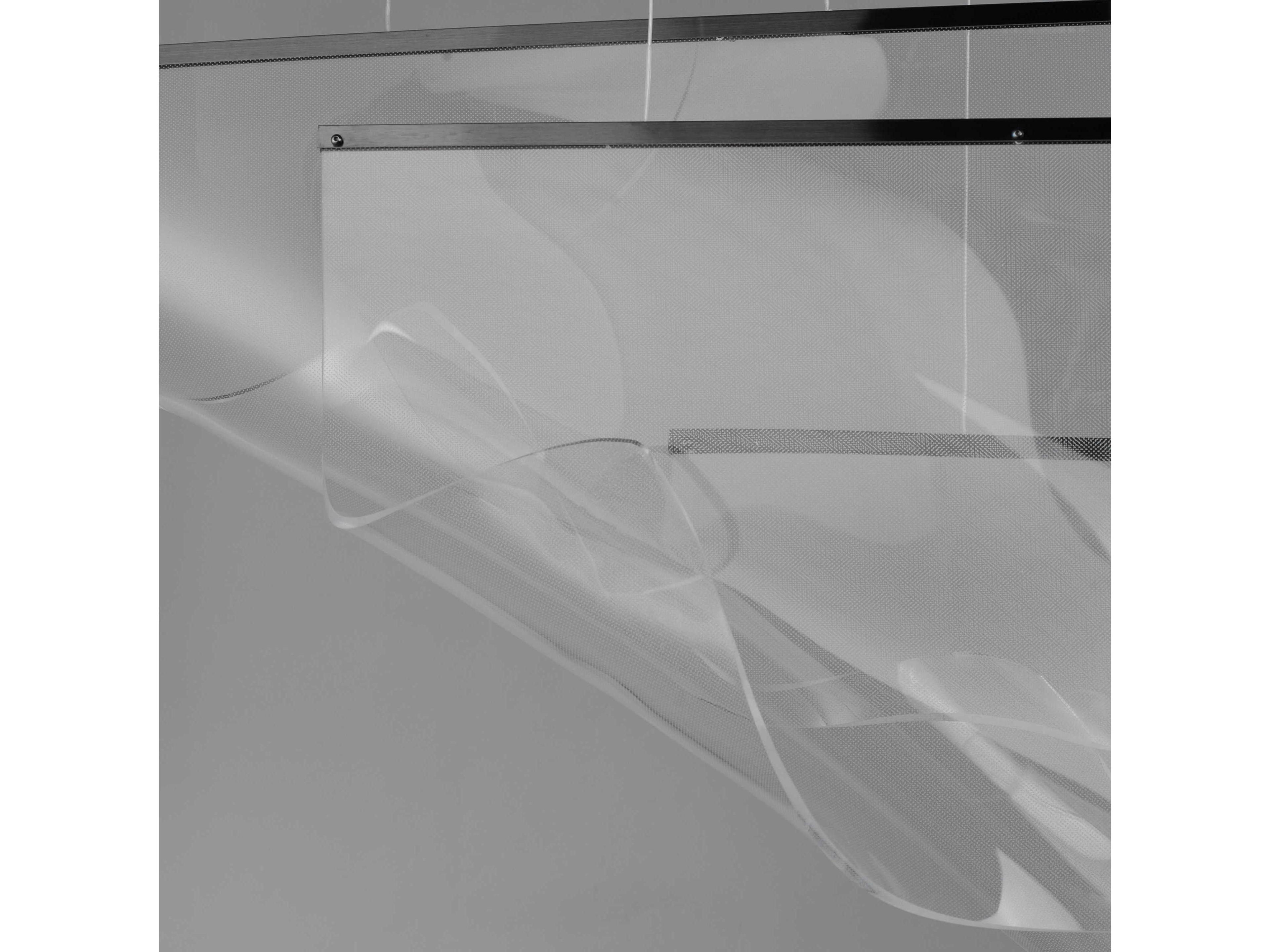 ET2 Rinkle 3-Light Brushed Gunmetal LED Linear Island Pendant