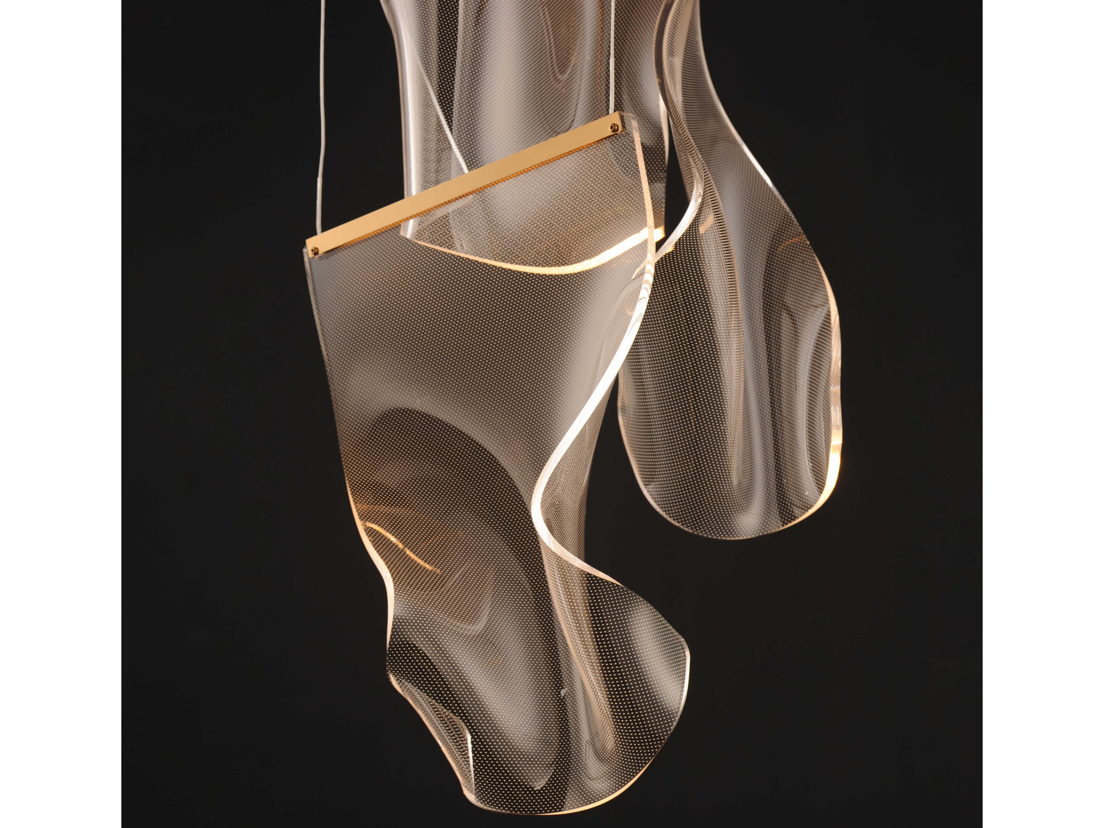 ET2 Rinkle 3-Light French Gold LED Pendant