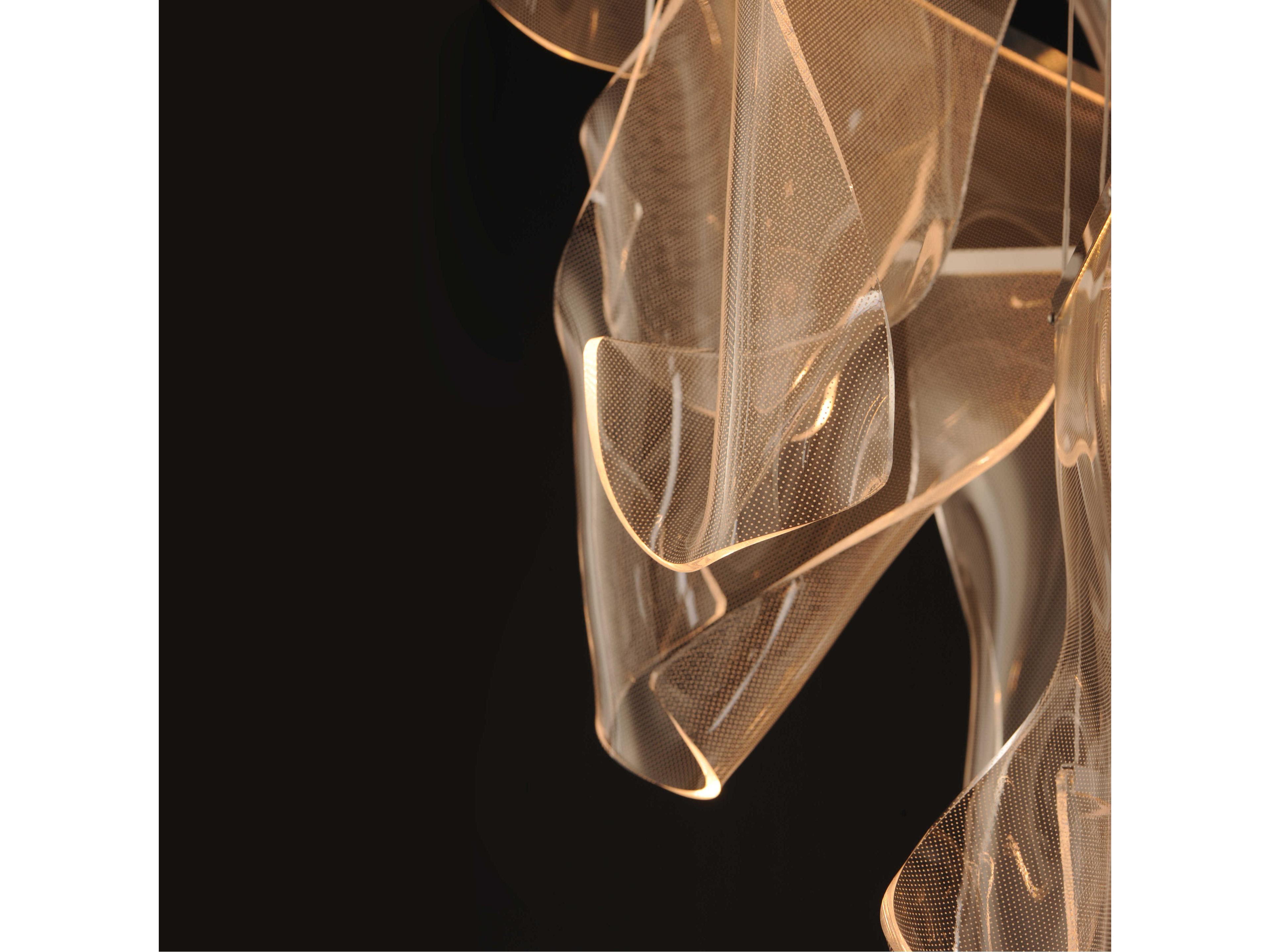 ET2 Rinkle 6-Light Brushed Gunmetal LED Pendant