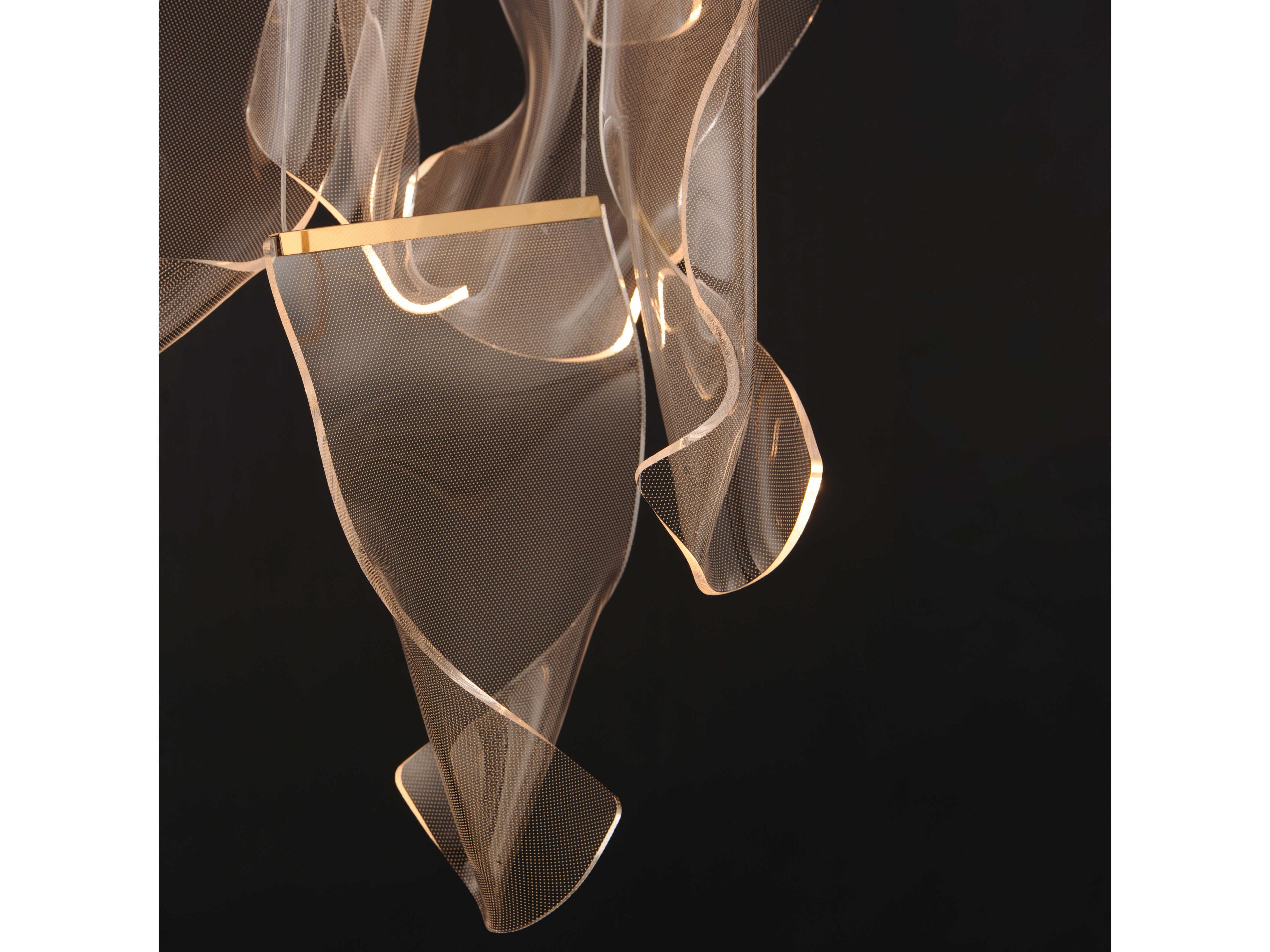 ET2 Rinkle 6-Light French Gold LED Pendant