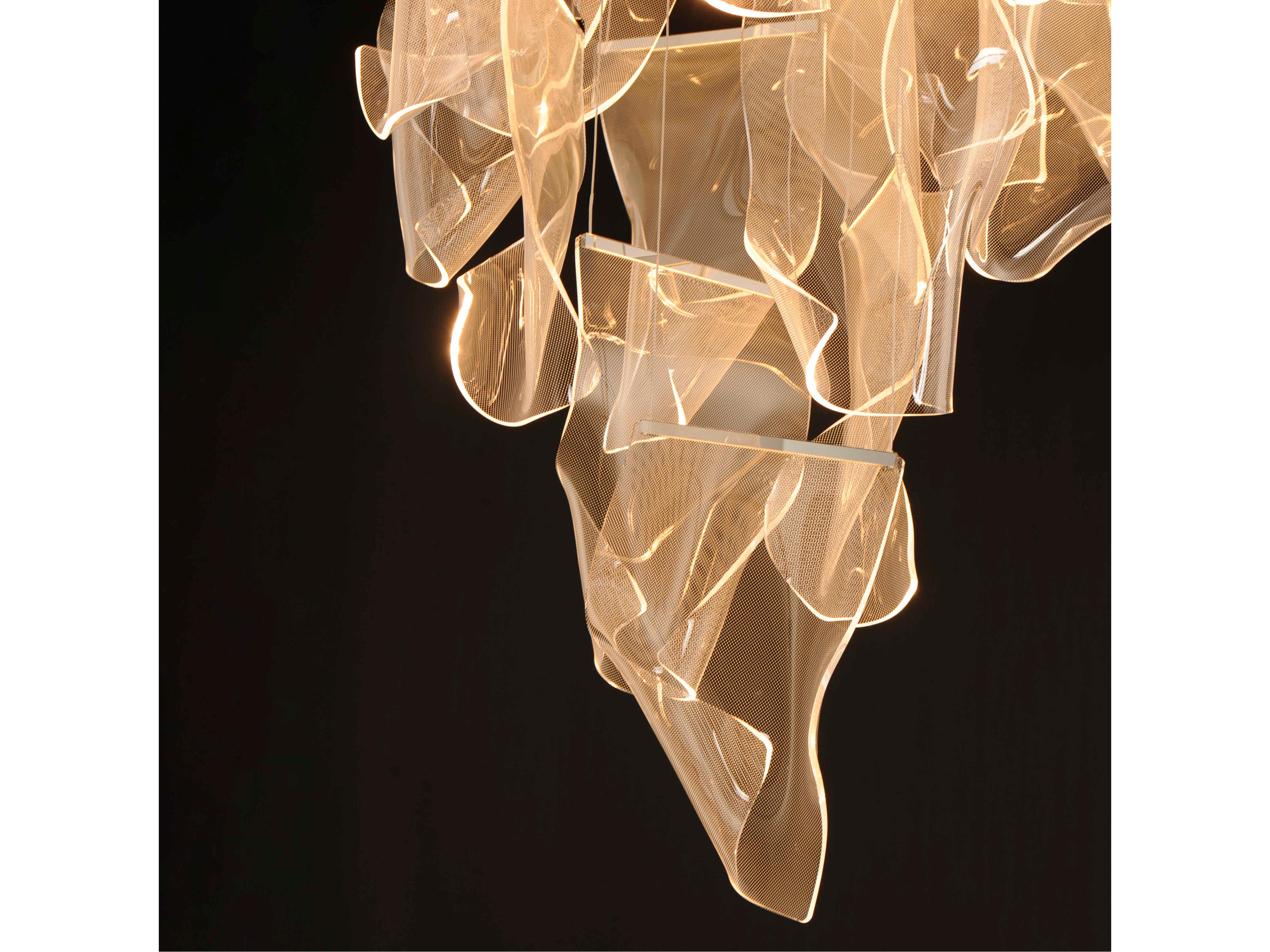 ET2 Rinkle 14-Light Brushed Gunmetal LED Pendant