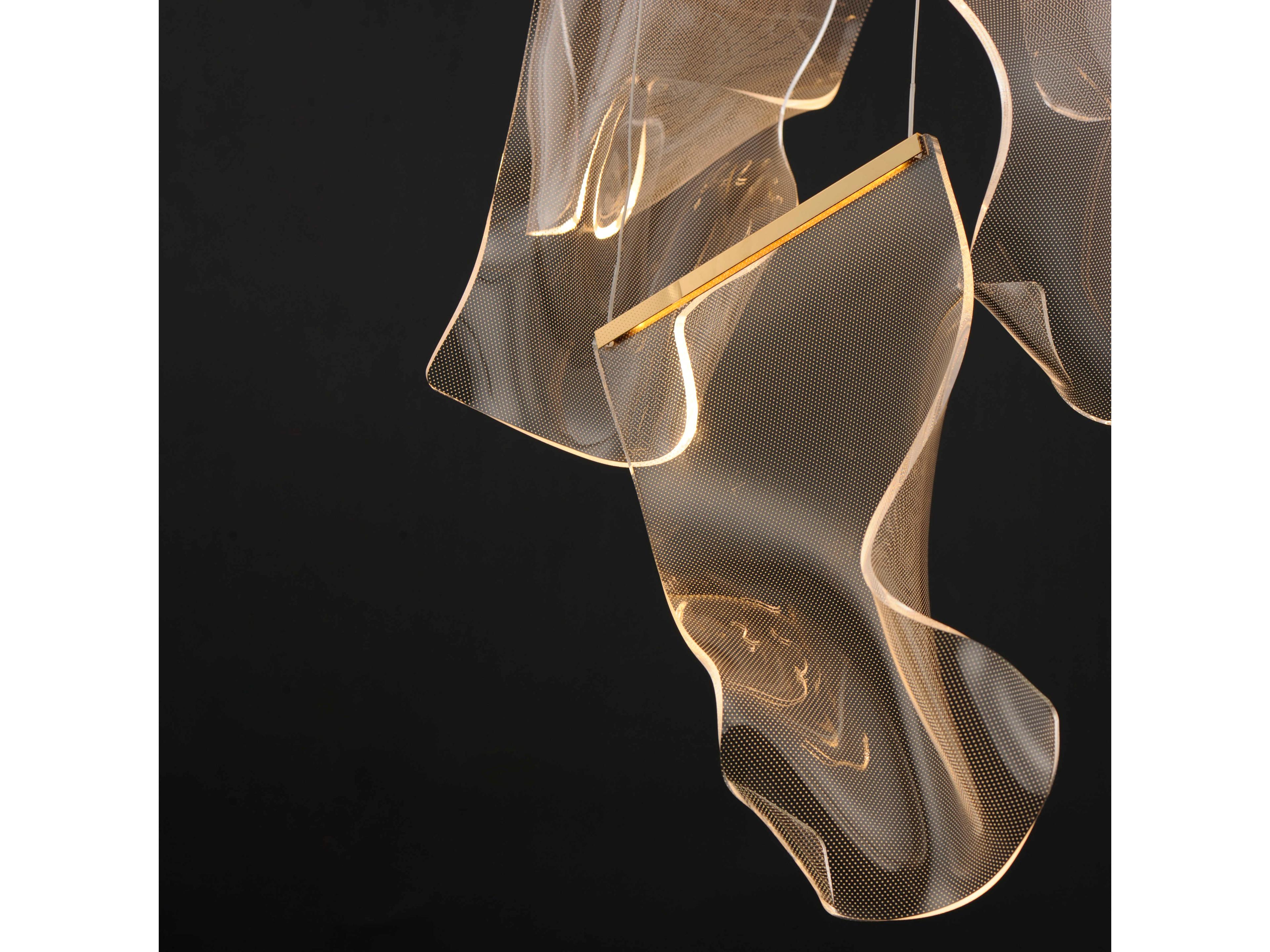 ET2 Rinkle 14-Light French Gold LED Pendant