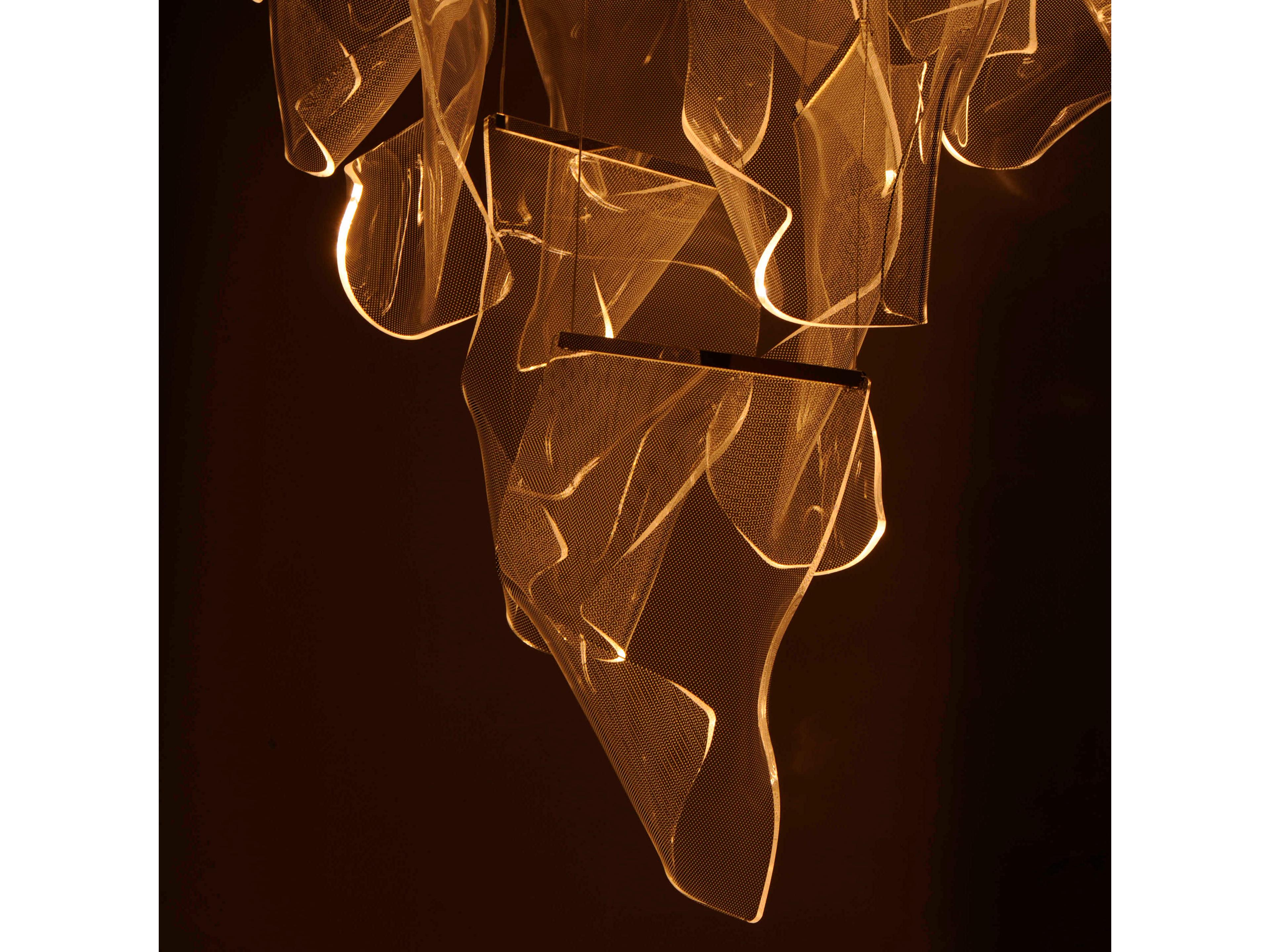 ET2 Rinkle 24-Light Brushed Gunmetal LED Pendant