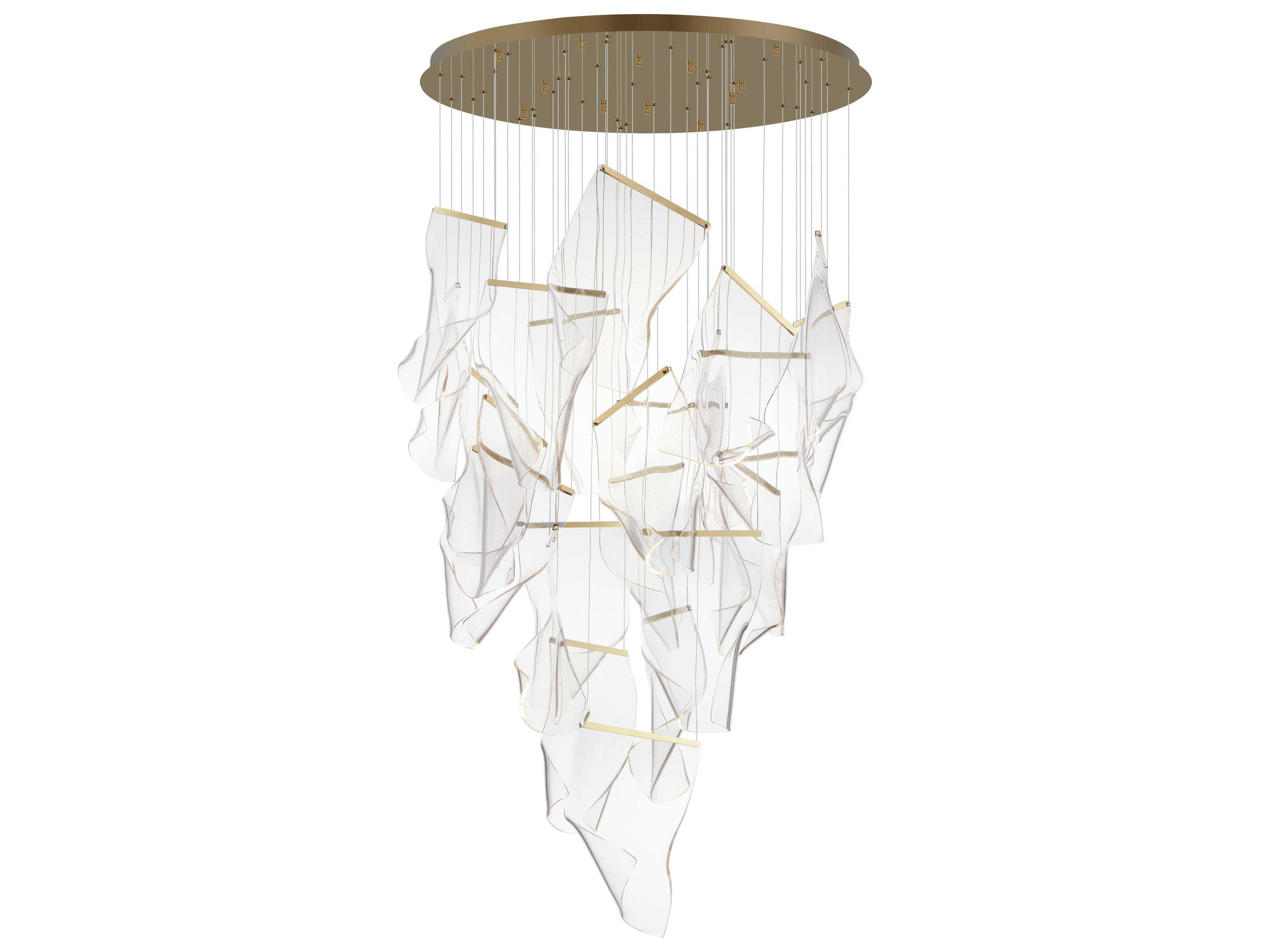 ET2 Rinkle 24-Light French Gold LED Pendant