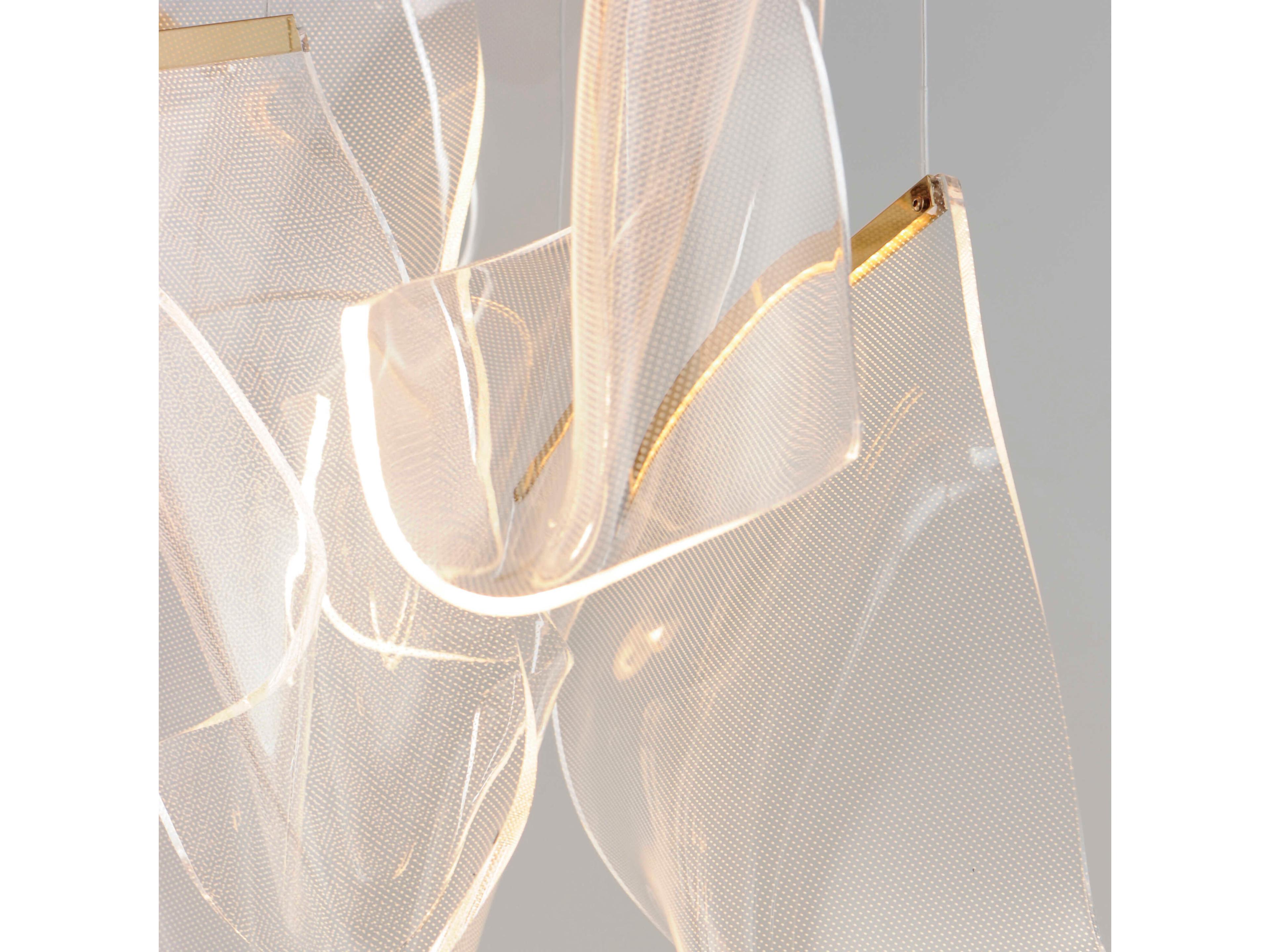 ET2 Rinkle 24-Light French Gold LED Pendant